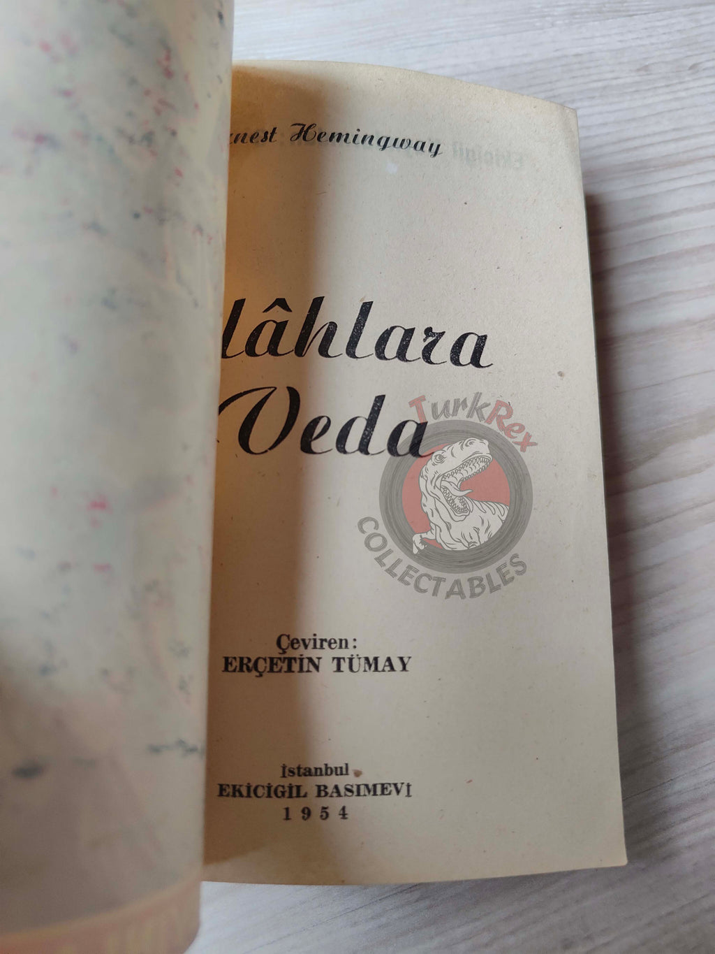 Ernest Hemingway – A Farewell to Arms 1954 1st Turkish Book Turkey