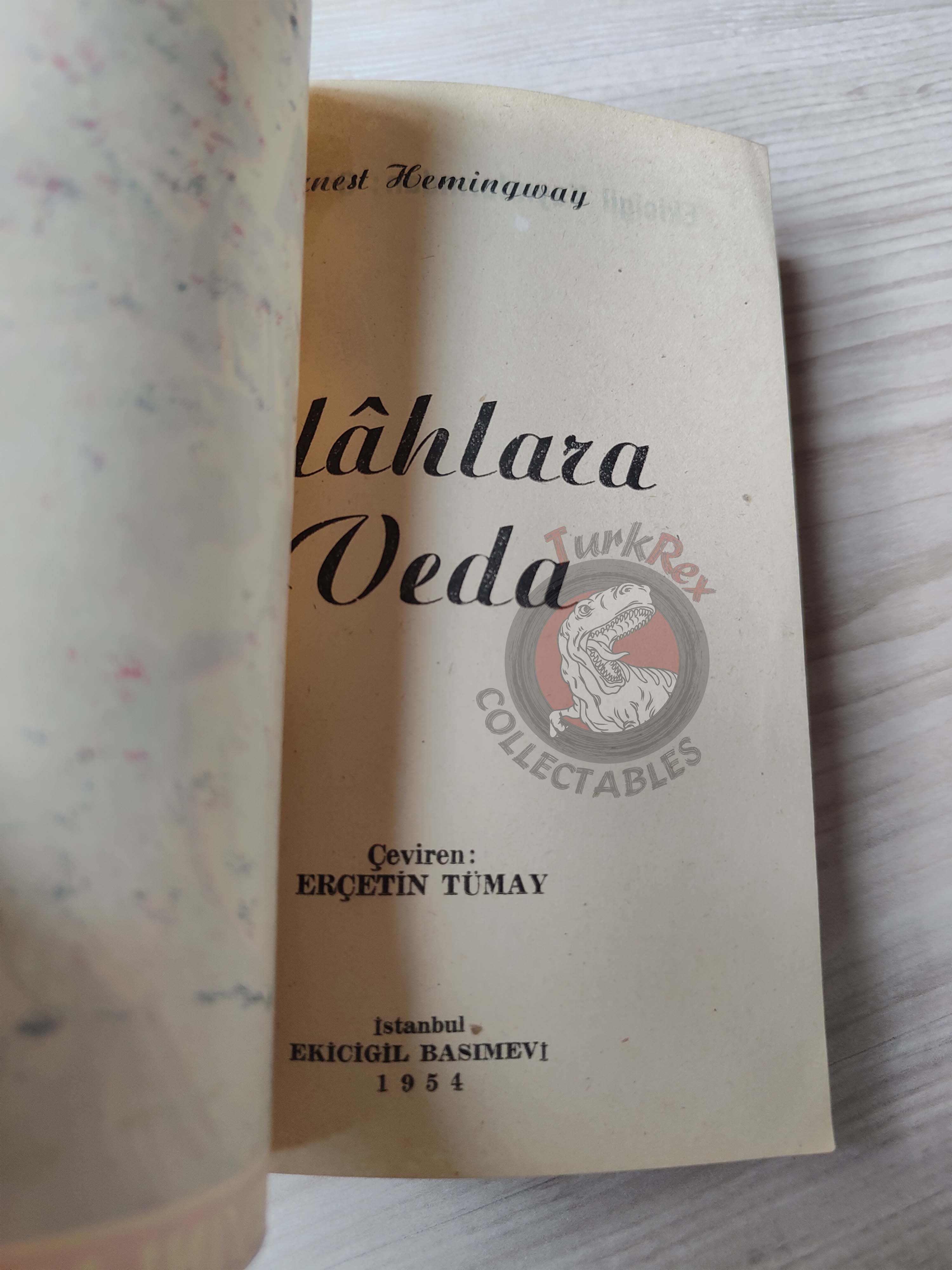 Ernest Hemingway – A Farewell to Arms 1954 1st Turkish Book Turkey