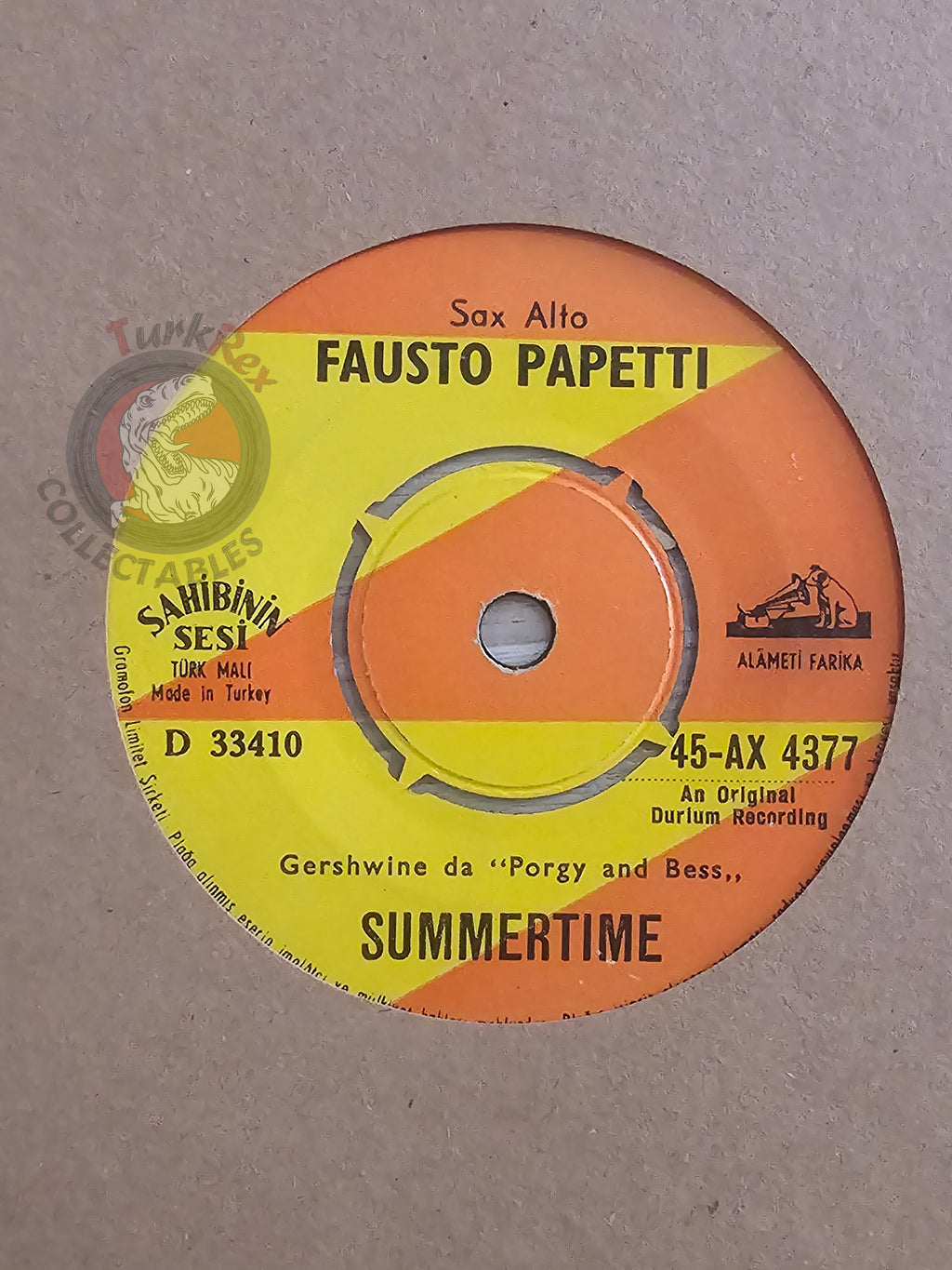 Fausto Papetti – Thunderball 7" Turkish Pressing Vinyl Turkey Edition