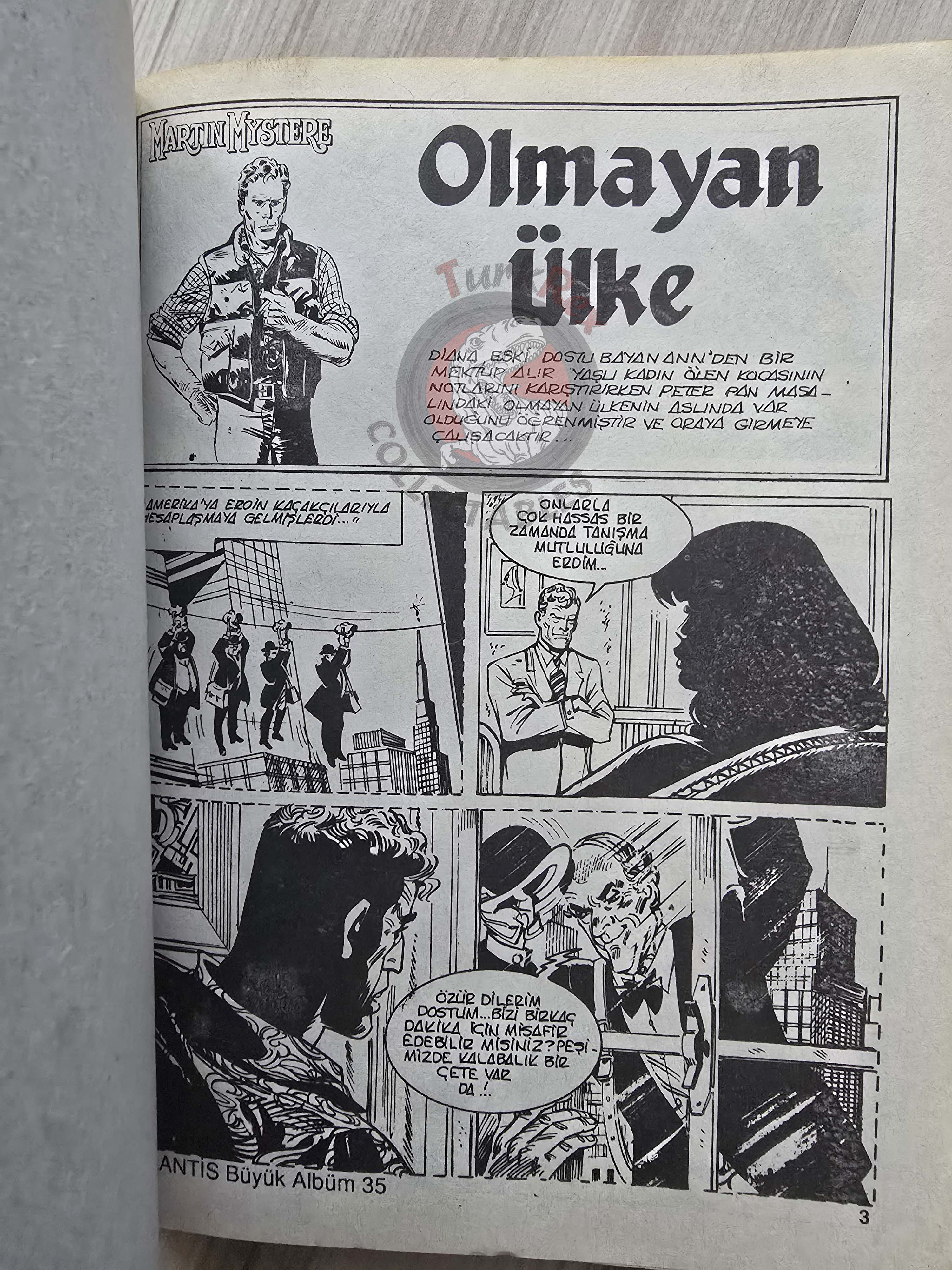 Martin Mystère #35 La Terra Che Non C’è 80s Turkish Comic Turkey #86 #87