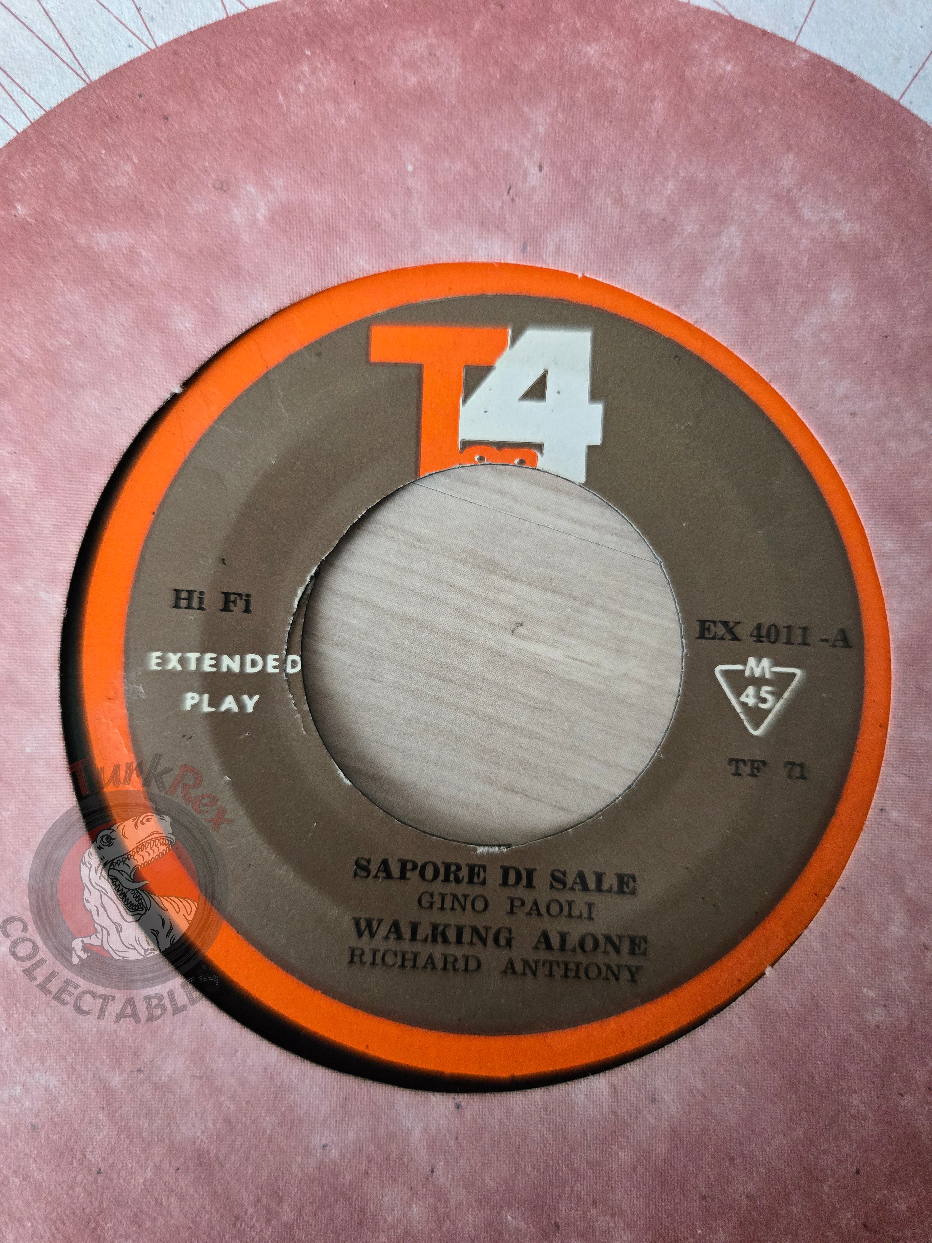 The Beatles / Gino Paoli / Los Indios Tabajaras / Richard Anthony 7" Iran Pressing Vinyl Iranian Edition