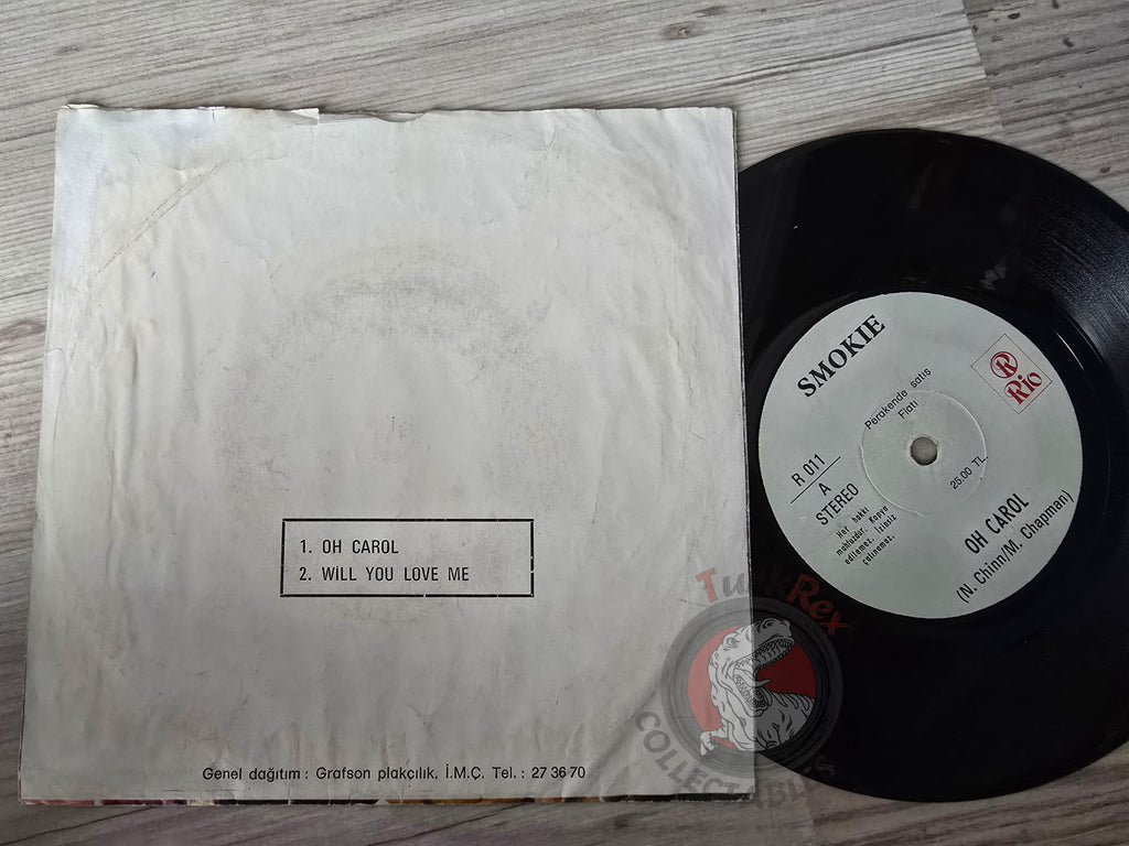 Smokie – Oh Carol 7" Turkish Pressing Vinyl Turkey Edition