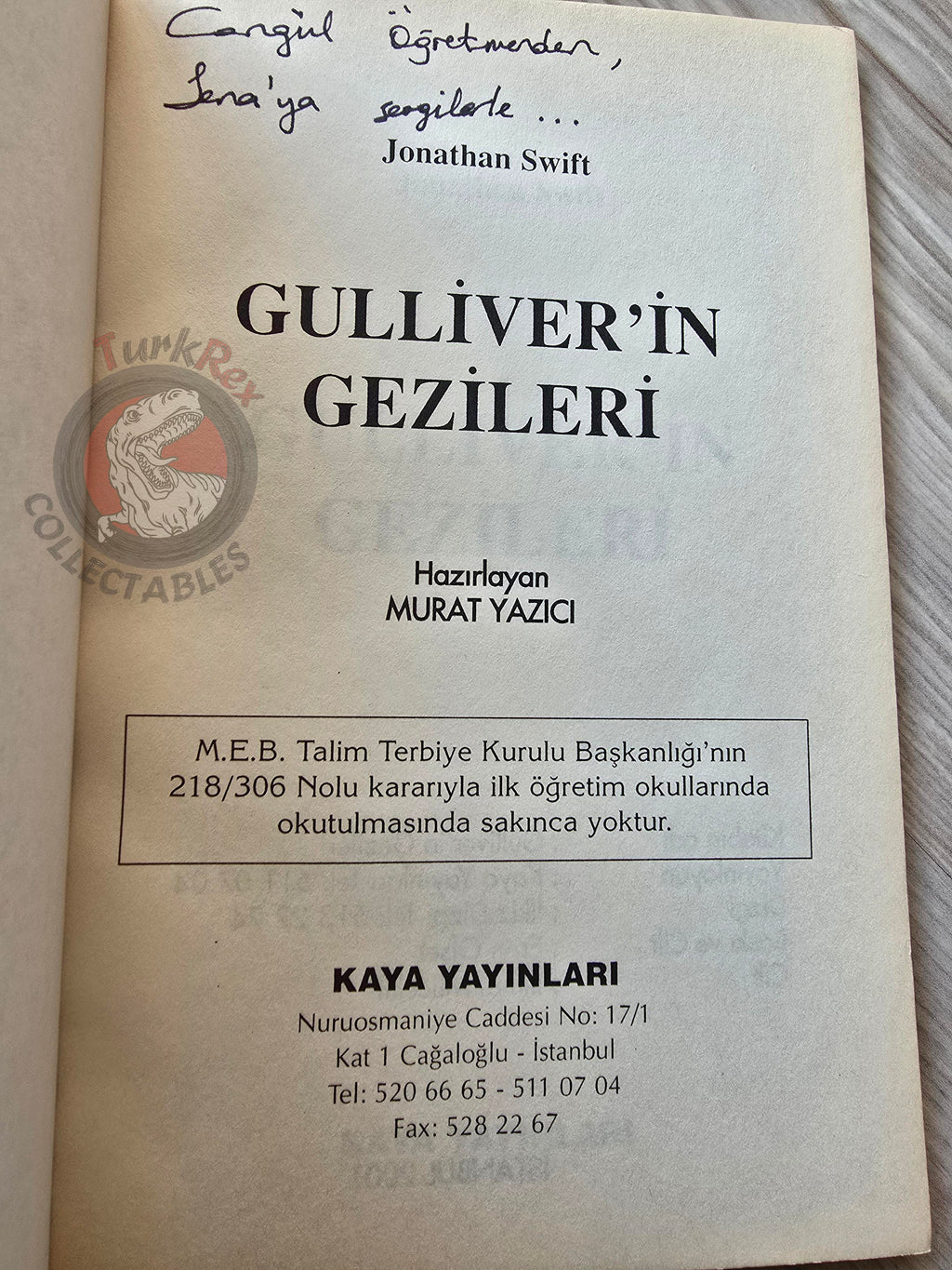 Jonathan Swift – Gulliver's Travels 2001 Turkish Book Turkey