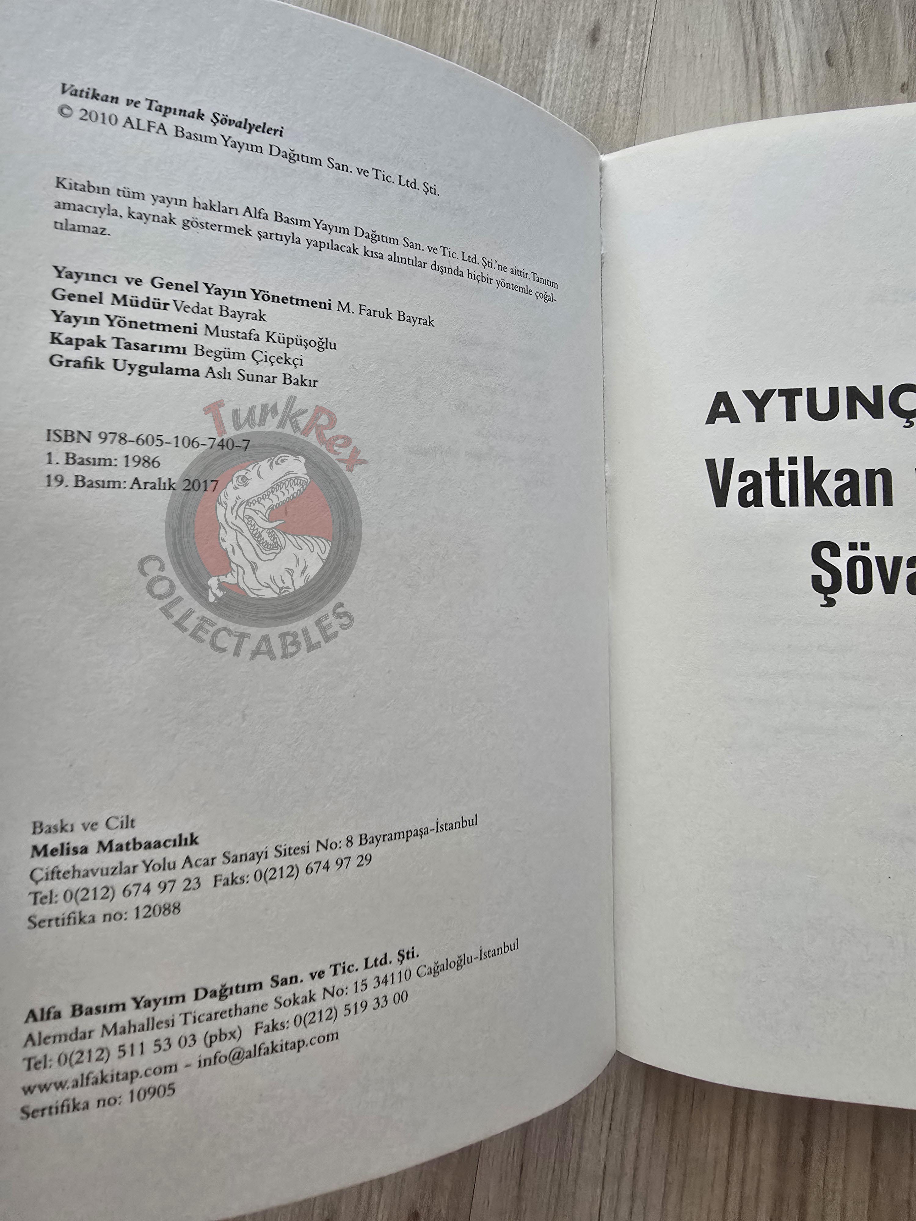 The Vatican and the Knights Templar 2017 Turkish Book Turkey