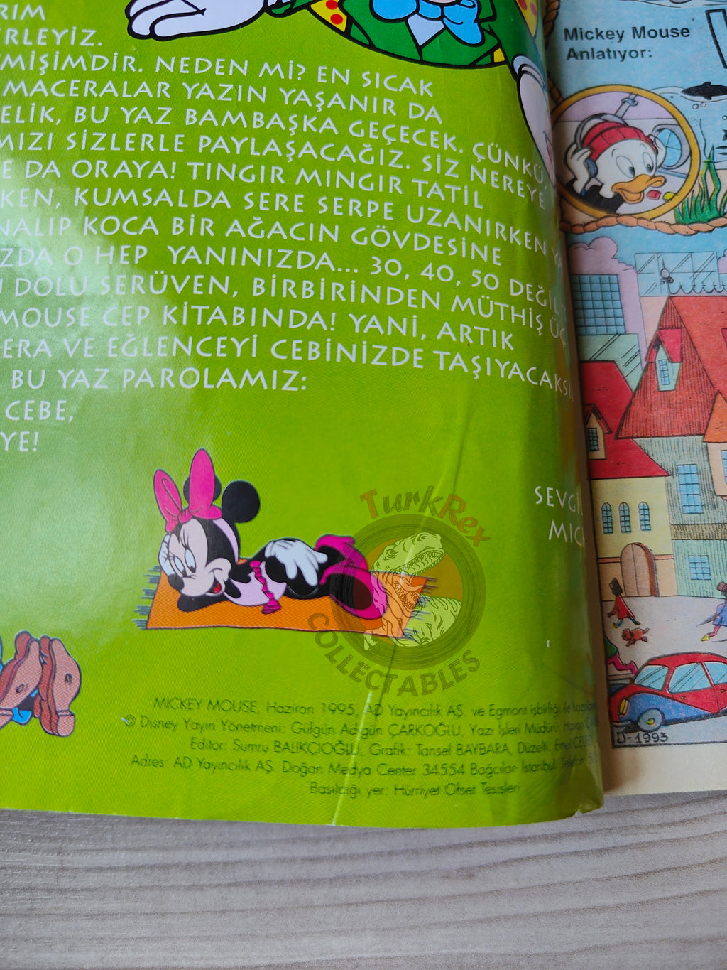 Mickey Mouse #1 1995 Turkish Comic Turkey Walt Disney Donald Duck