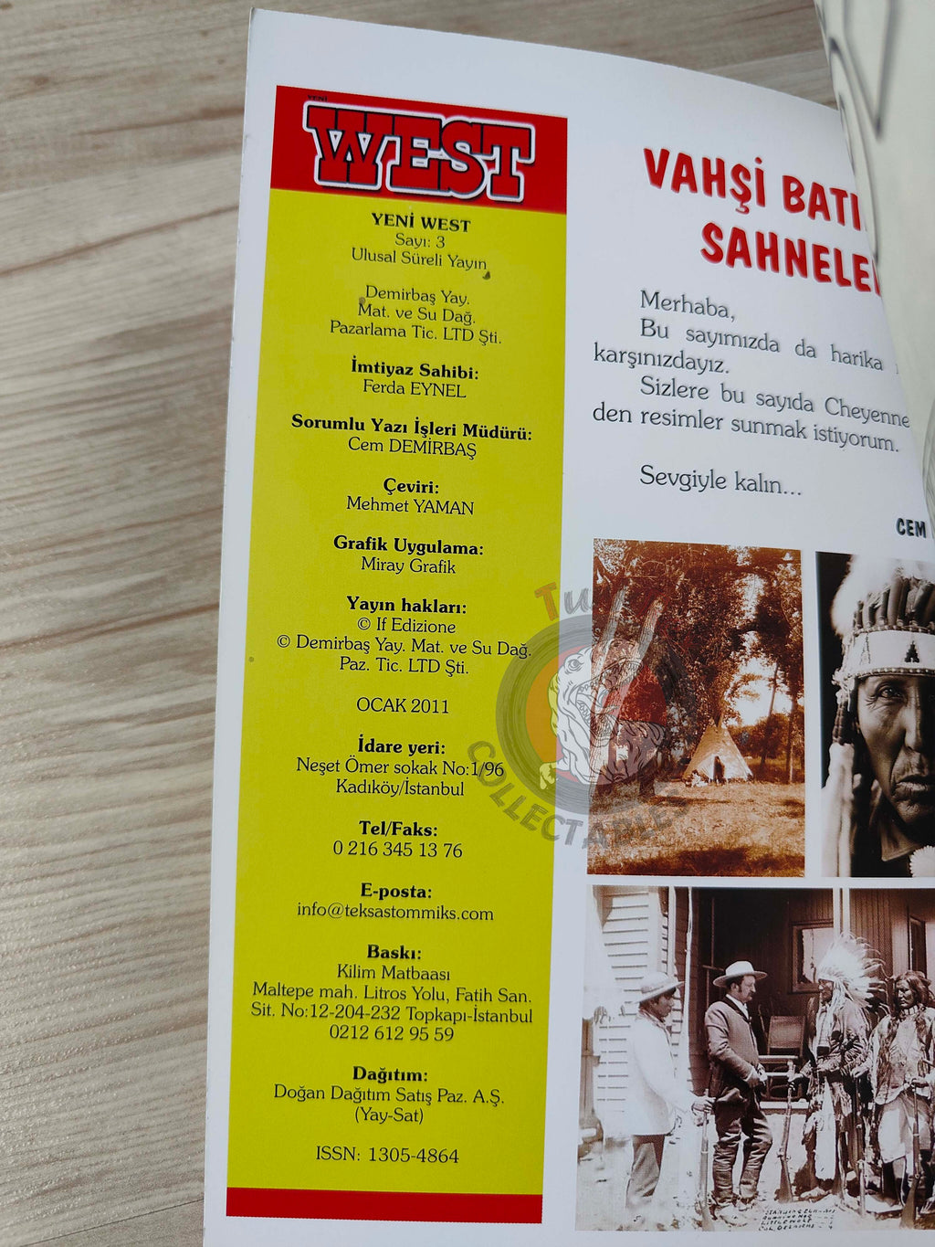 Storia del West Vol #3 L’oro della California Turkish Comic Turkey #9 #10 #11 #12