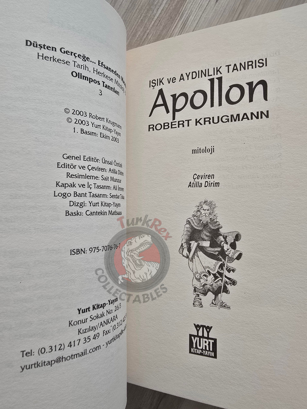 Apollo – Robert Krugmann 2003 Turkish Book Turkey Illustrated by Turkish Artist