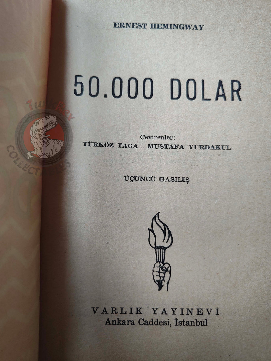 Ernest Hemingway – Fifty Grand 50 1964 Turkish Book Turkey