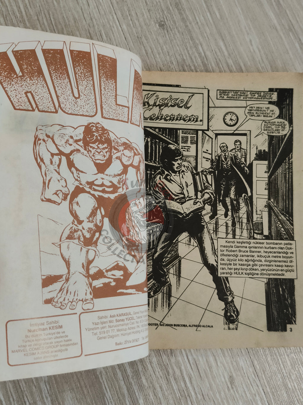 Hulk #2 1987 Turkish Comic Turkey cover #17