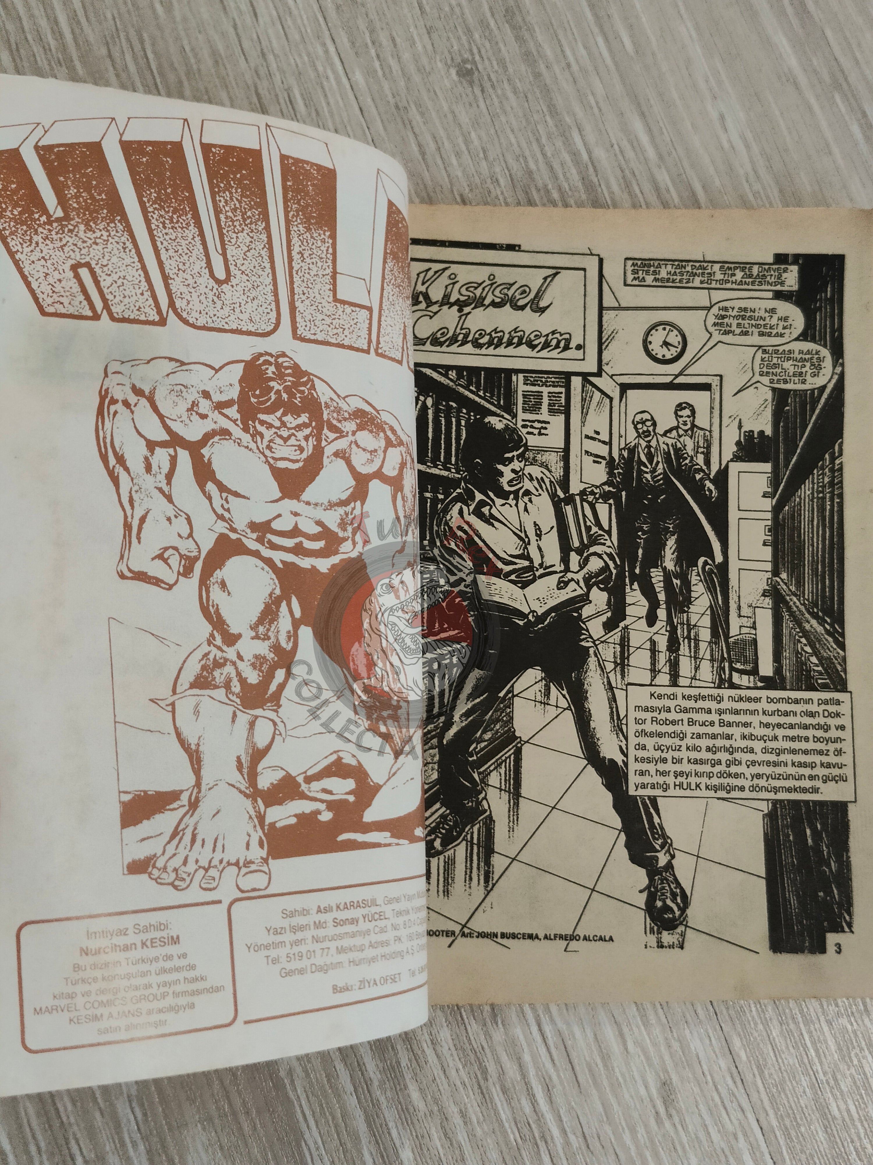 Hulk #2 1987 Turkish Comic Turkey cover #17