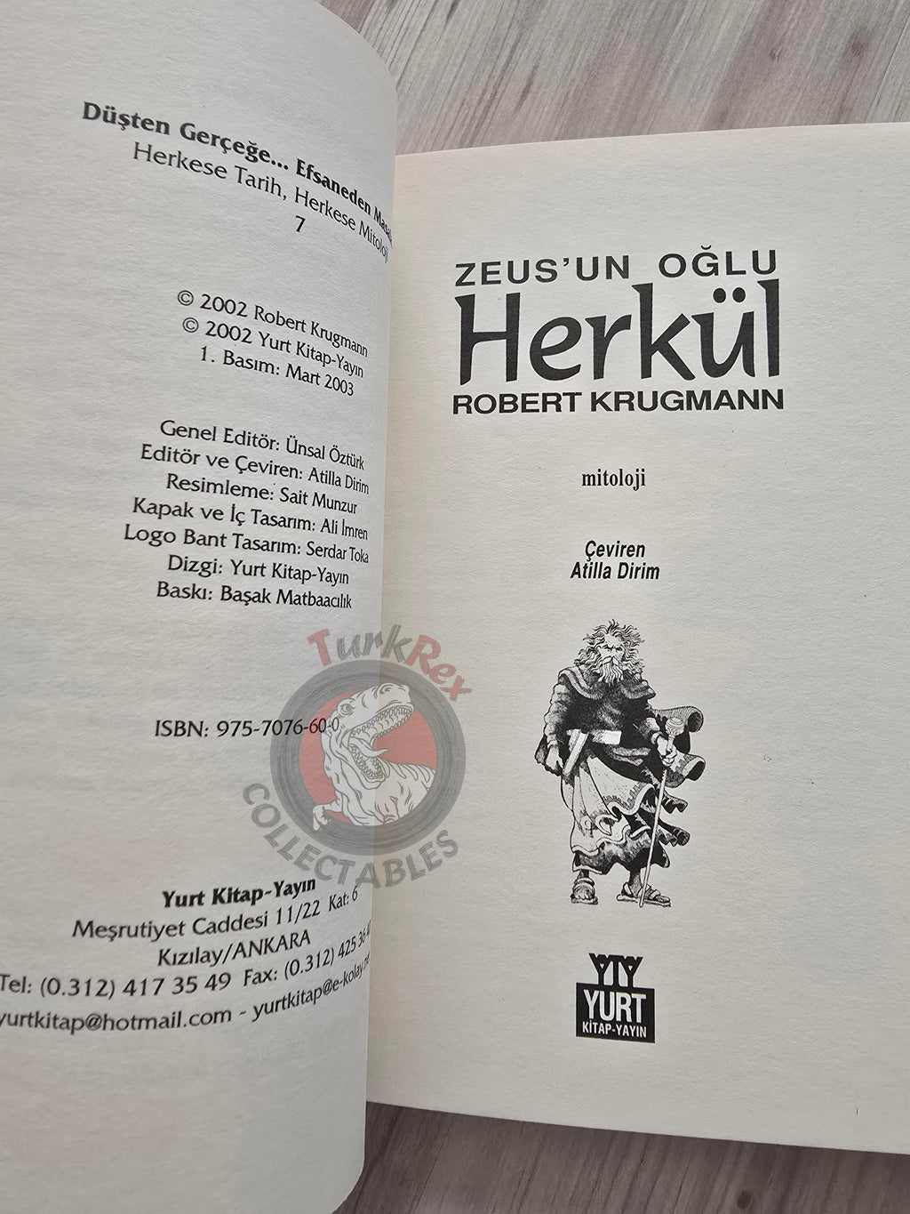 Heracles – Robert Krugmann 2003 Turkish Book Turkey Illustrated by Turkish Artist