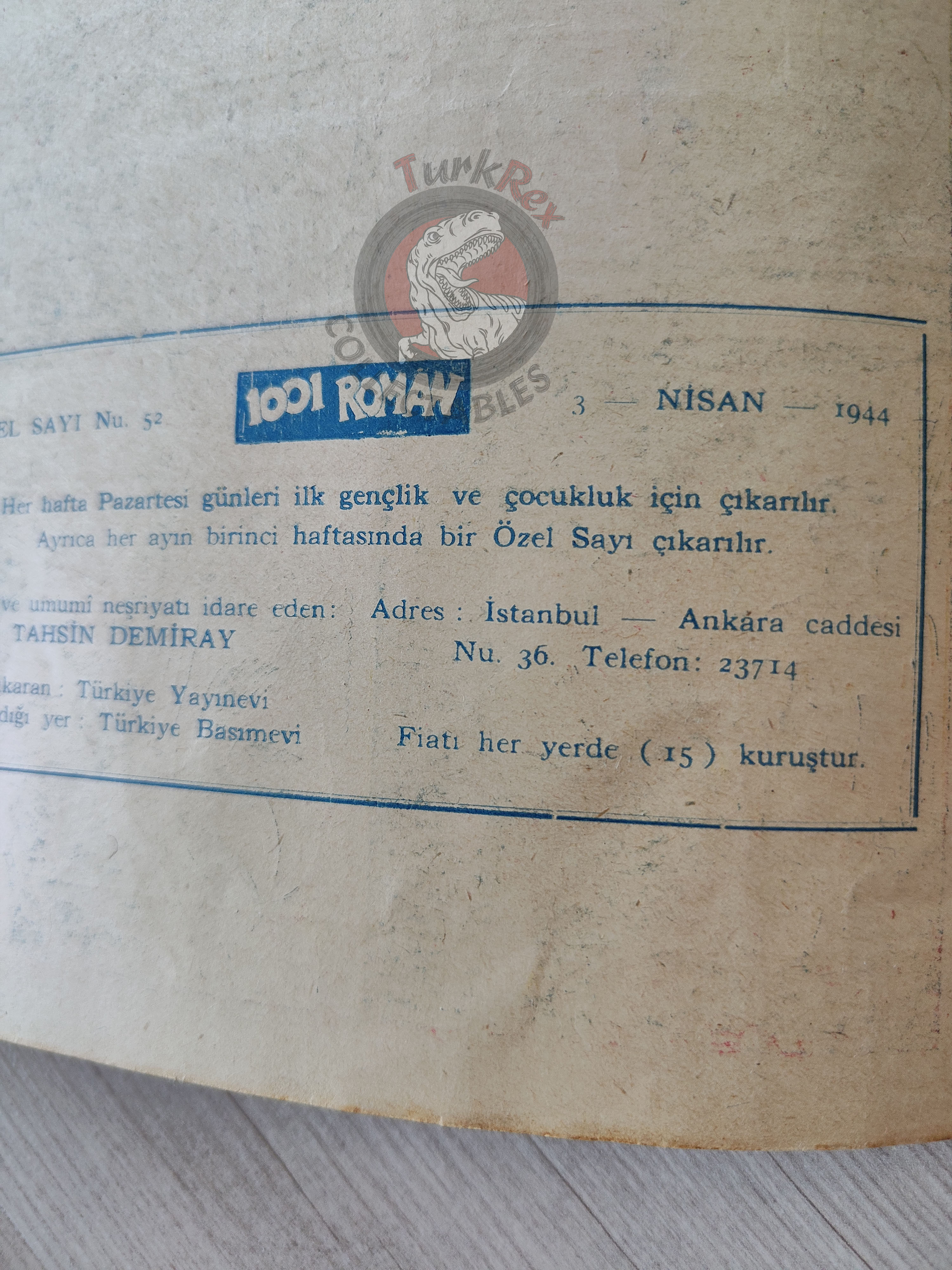 The Phantom 1944 The Singh Brotherhood / The Sky Band Turkish Comic Turkey