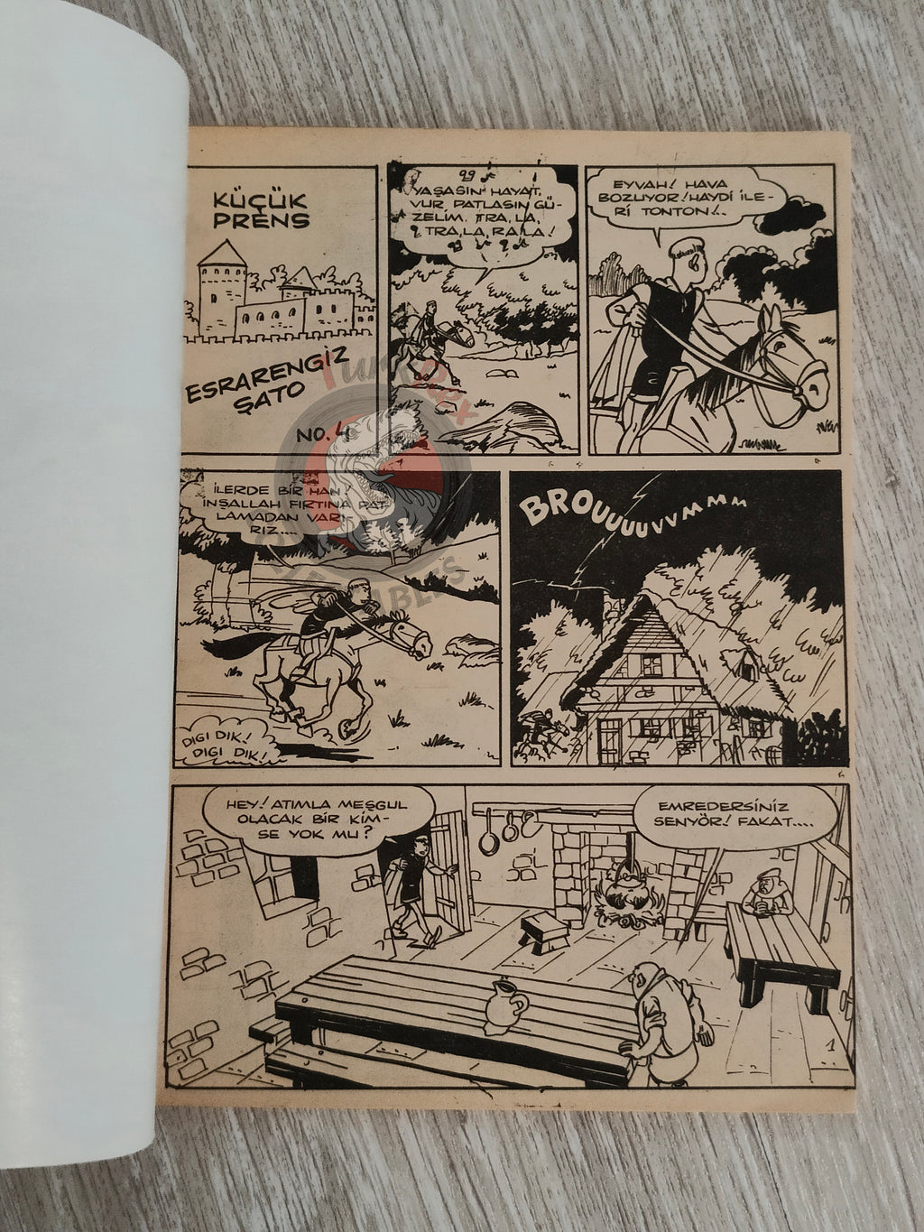 Johan et Pirlouit #2 1984 Turkish Comic Turkey Le Maître de Roucybeuf #2