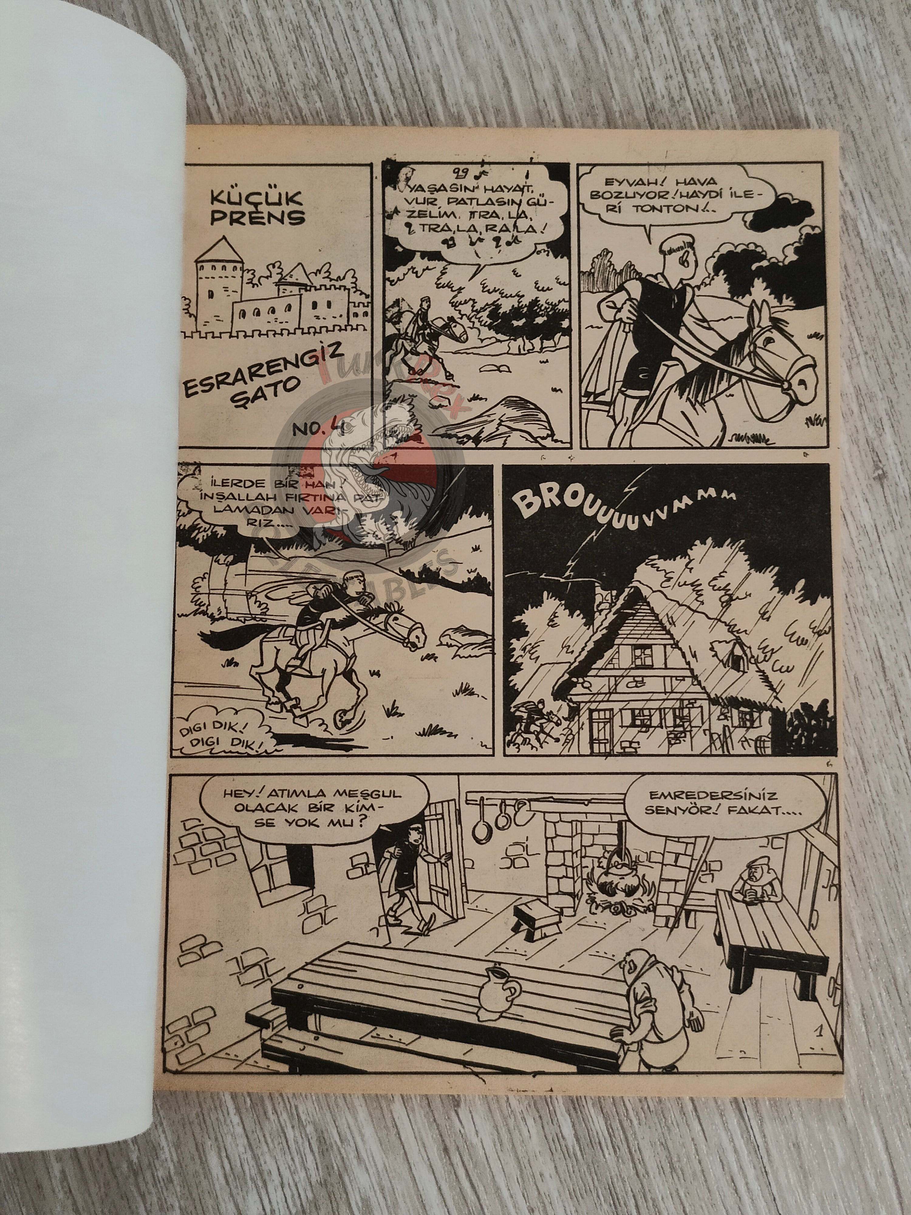 Johan et Pirlouit #2 1984 Turkish Comic Turkey Le Maître de Roucybeuf #2