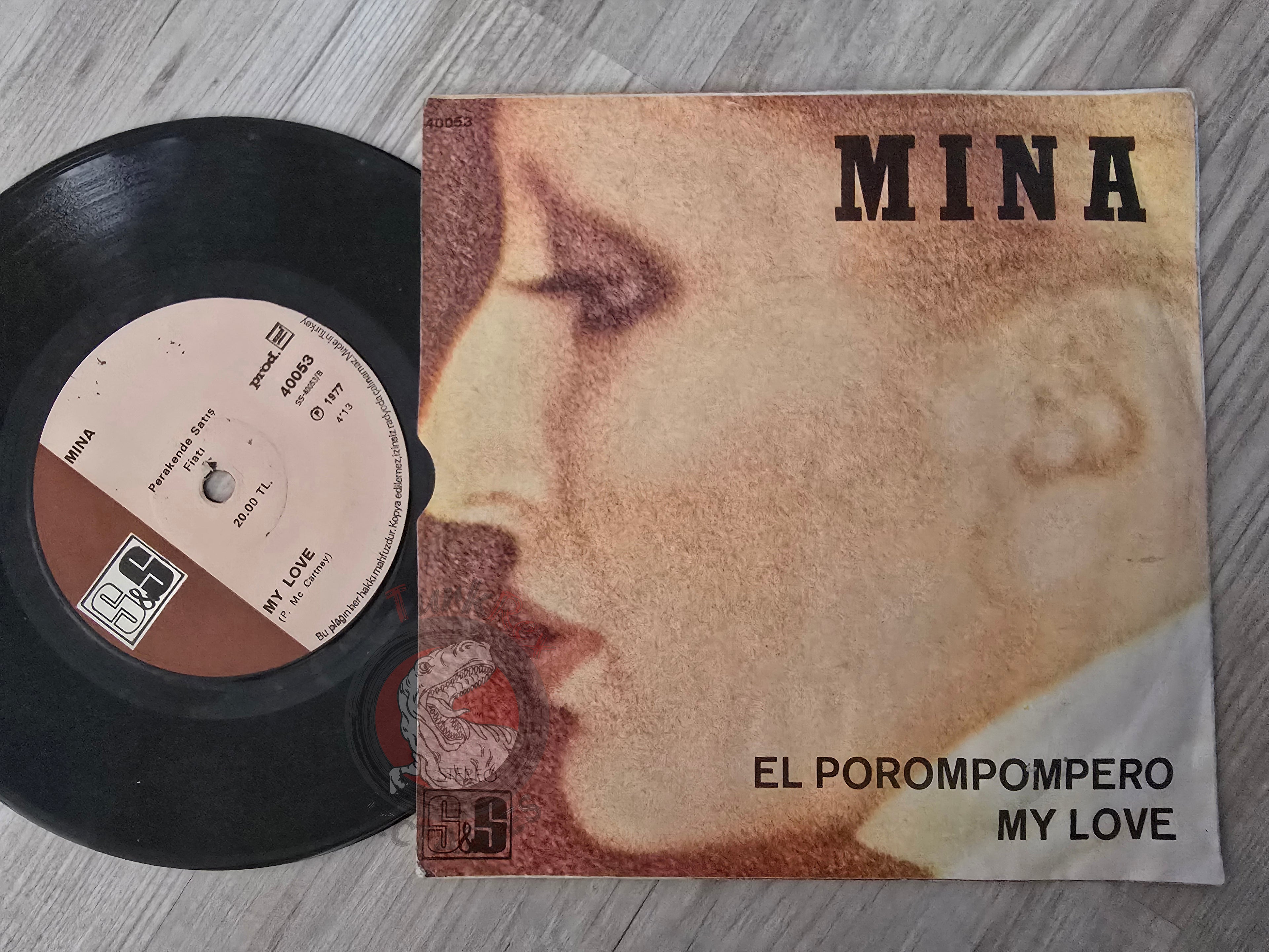Mina – El Porompompero 7" Turkish Pressing Vinyl Turkey Edition