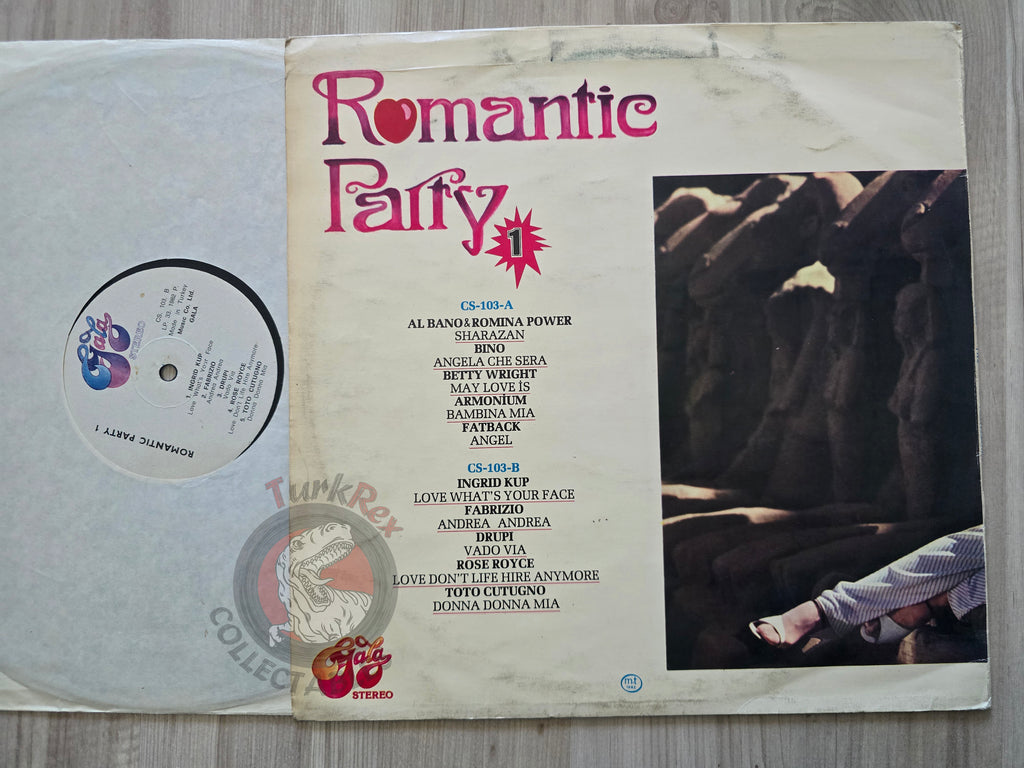 Various – Romantic Party 1  Turkish Pressing Vinyl Turkey Edition