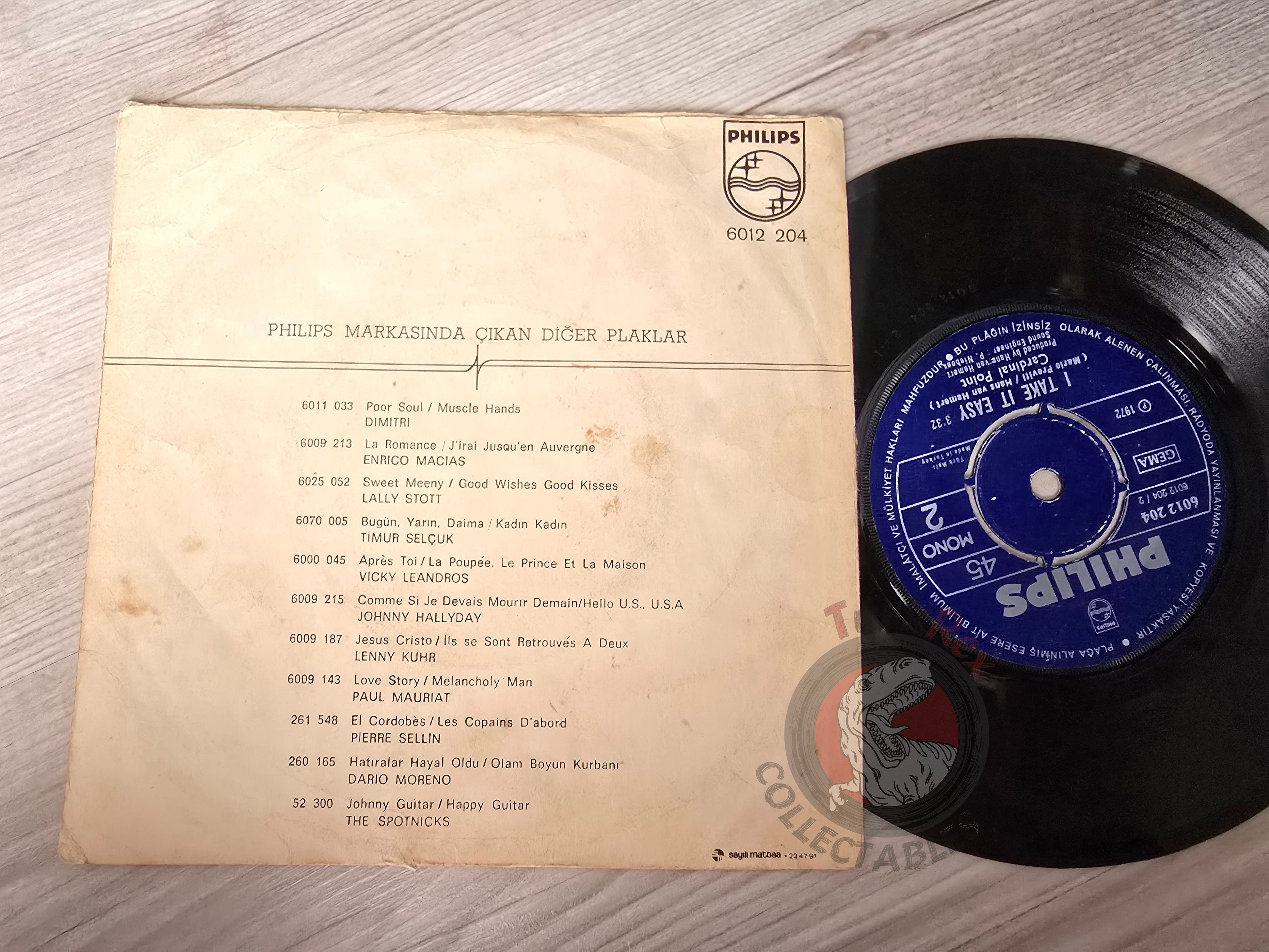 Cardinal Point – Mama, Papa / I Take It Easy 7" Turkish Pressing Vinyl Turkey Edition