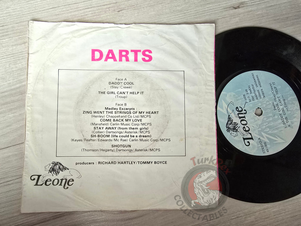 Darts – Daddy Cool 7" Turkish Pressing Vinyl Turkey Edition