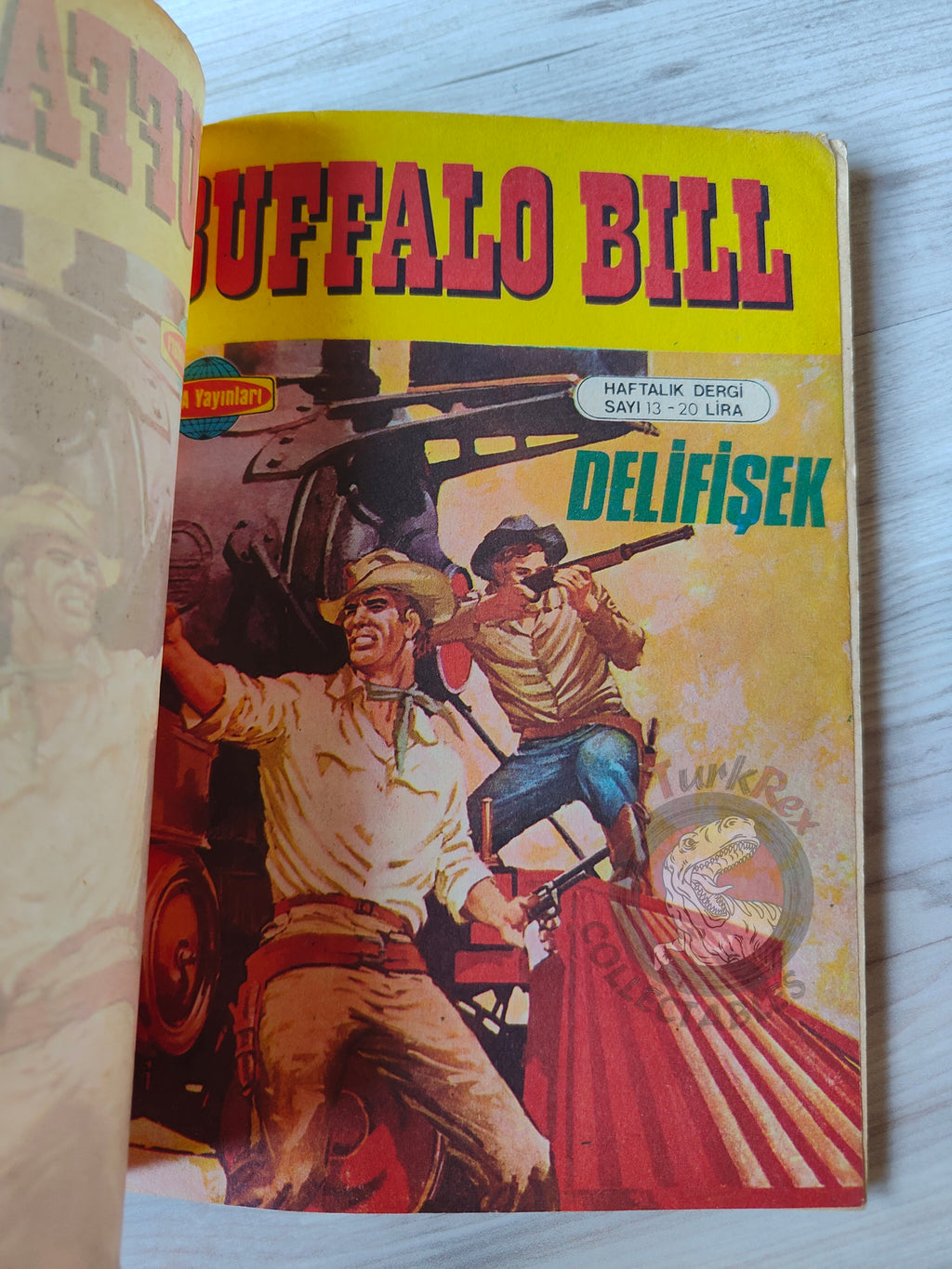 Buffalo Bill  –  Volume  #7 1981 Turkish Comic Turkey Marshal, le shérif de Dodge City