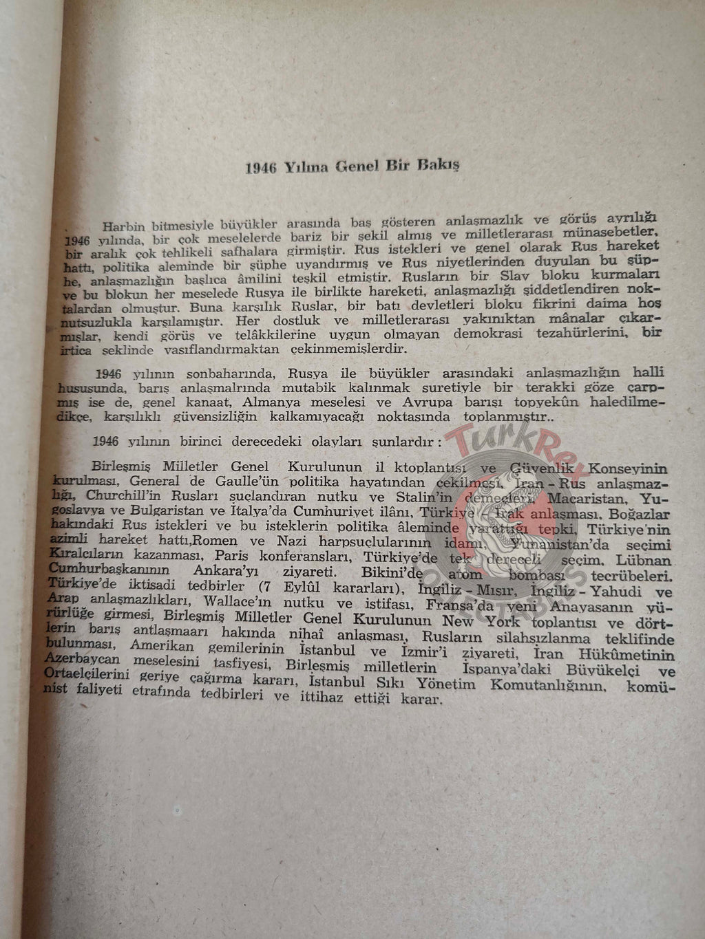 Chronology of the Second World War Vol 6 1948 Turkish Book Turkey WW2