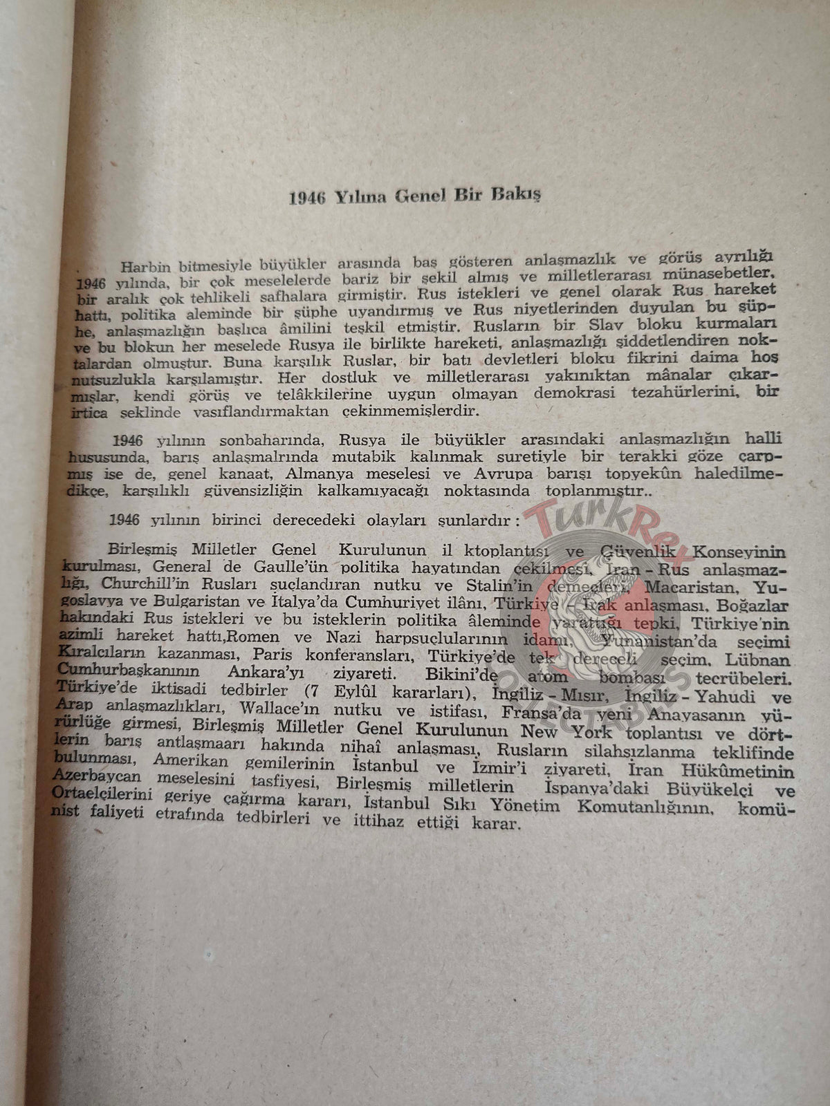 Chronology of the Second World War Vol 6 1948 Turkish Book Turkey WW2