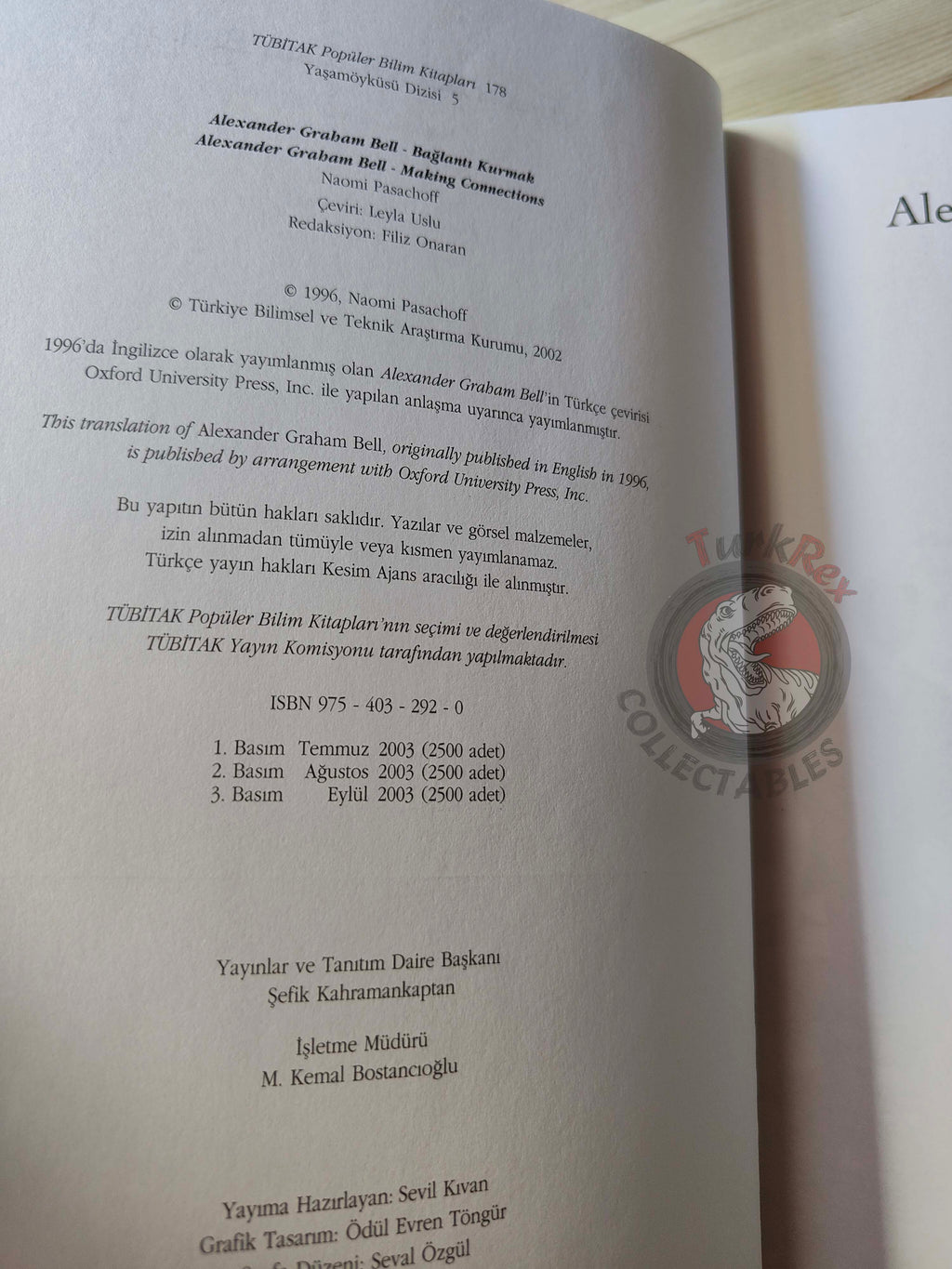 Naomi Pasachoff – Alexander Graham Bell  2003 Turkish Book Turkey