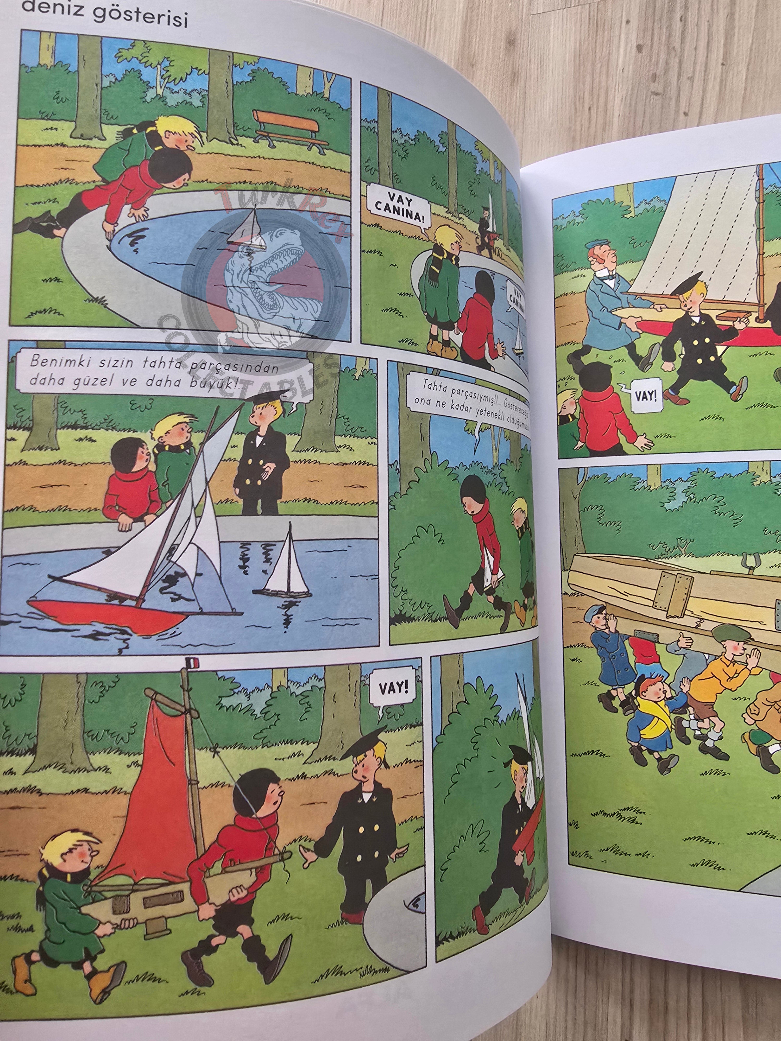 Quick & Flupke #4 Toutes Voiles Dehors Turkish Comic Turkey Hergé