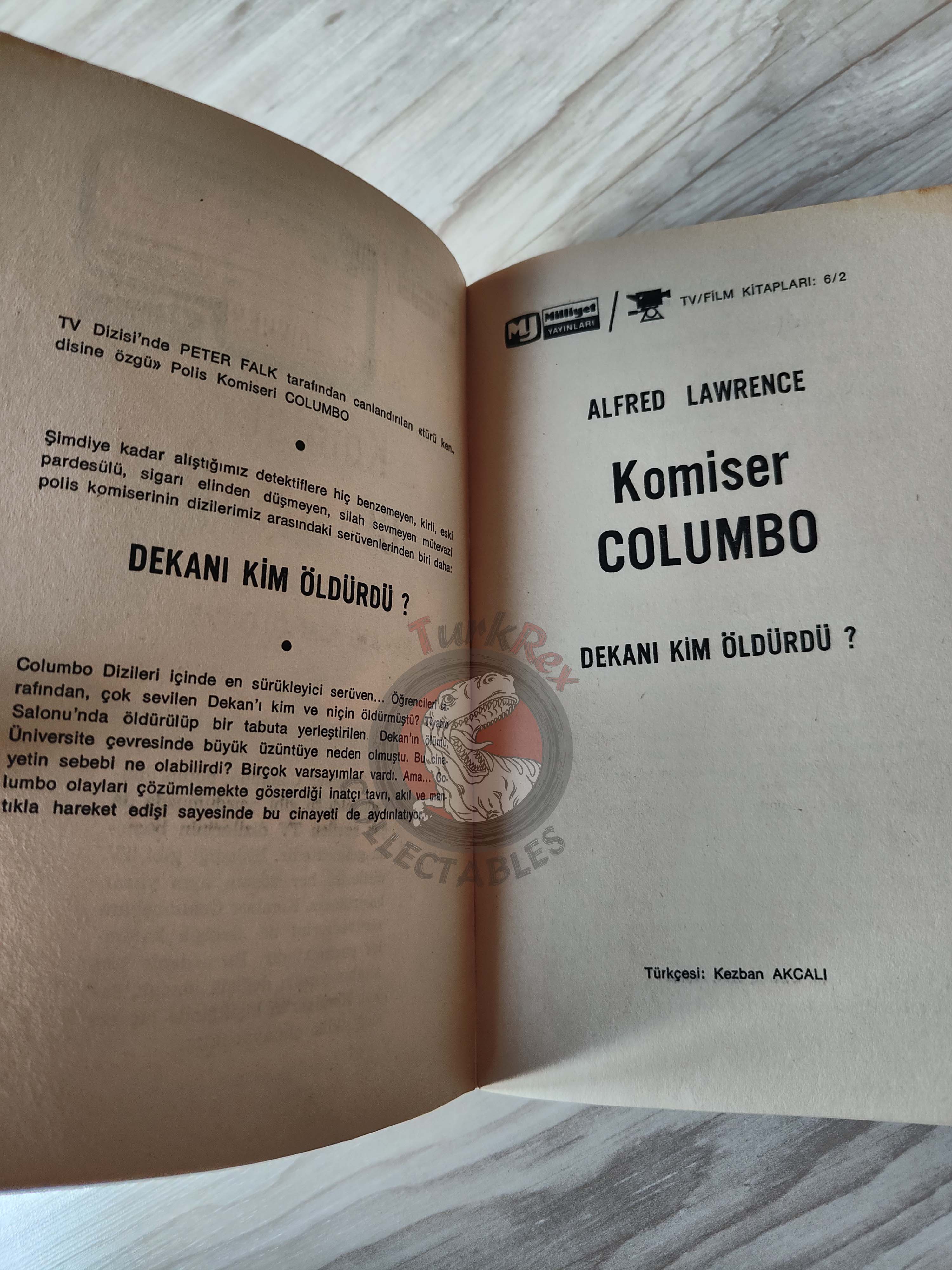 Alfred Lawrence – Columbo 2: The Dean’s Death 1976 1st Turkish Book Turkey