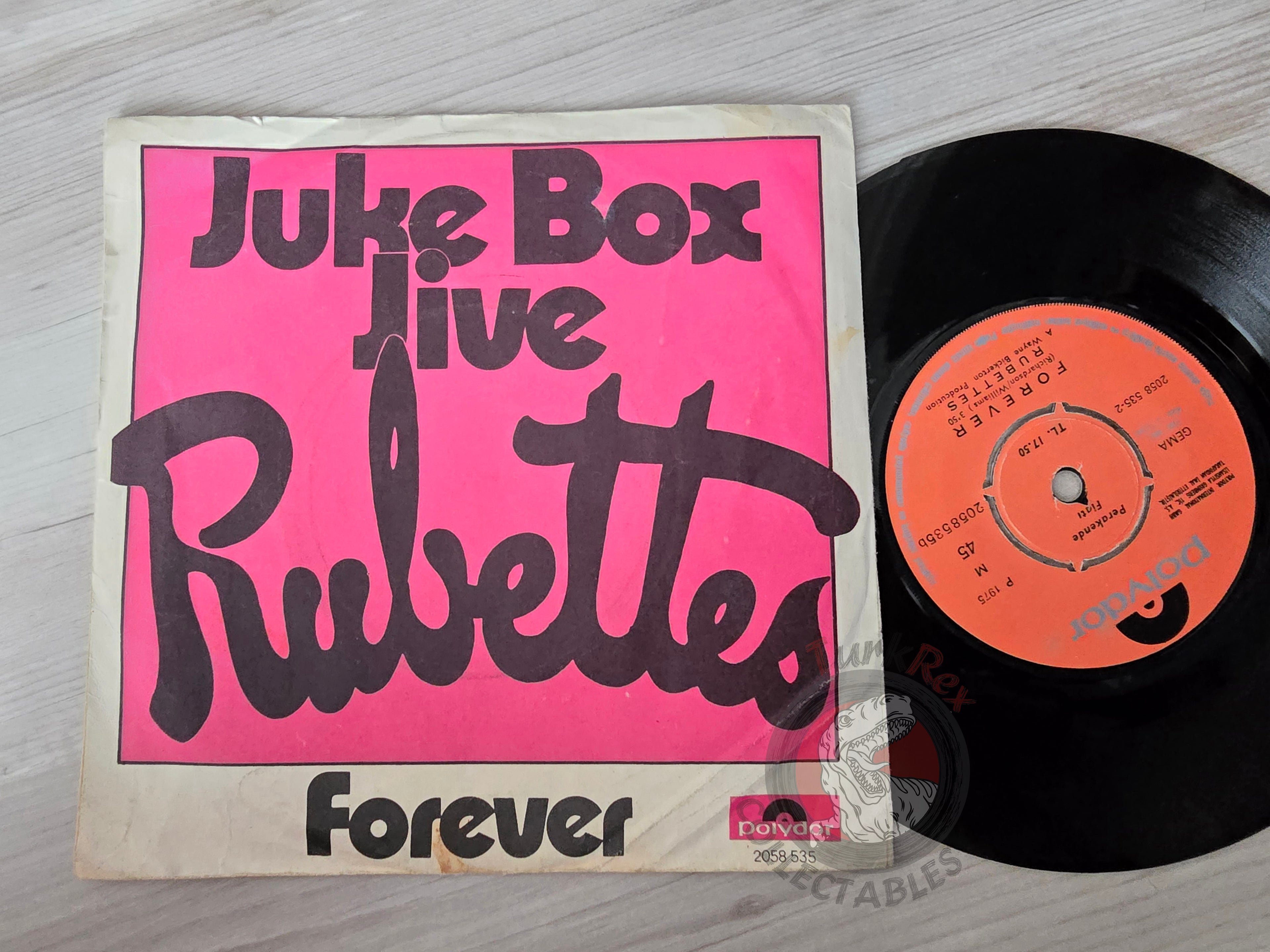 The Rubettes – Jukebox Jive 7" Turkish Pressing Vinyl Turkey Edition
