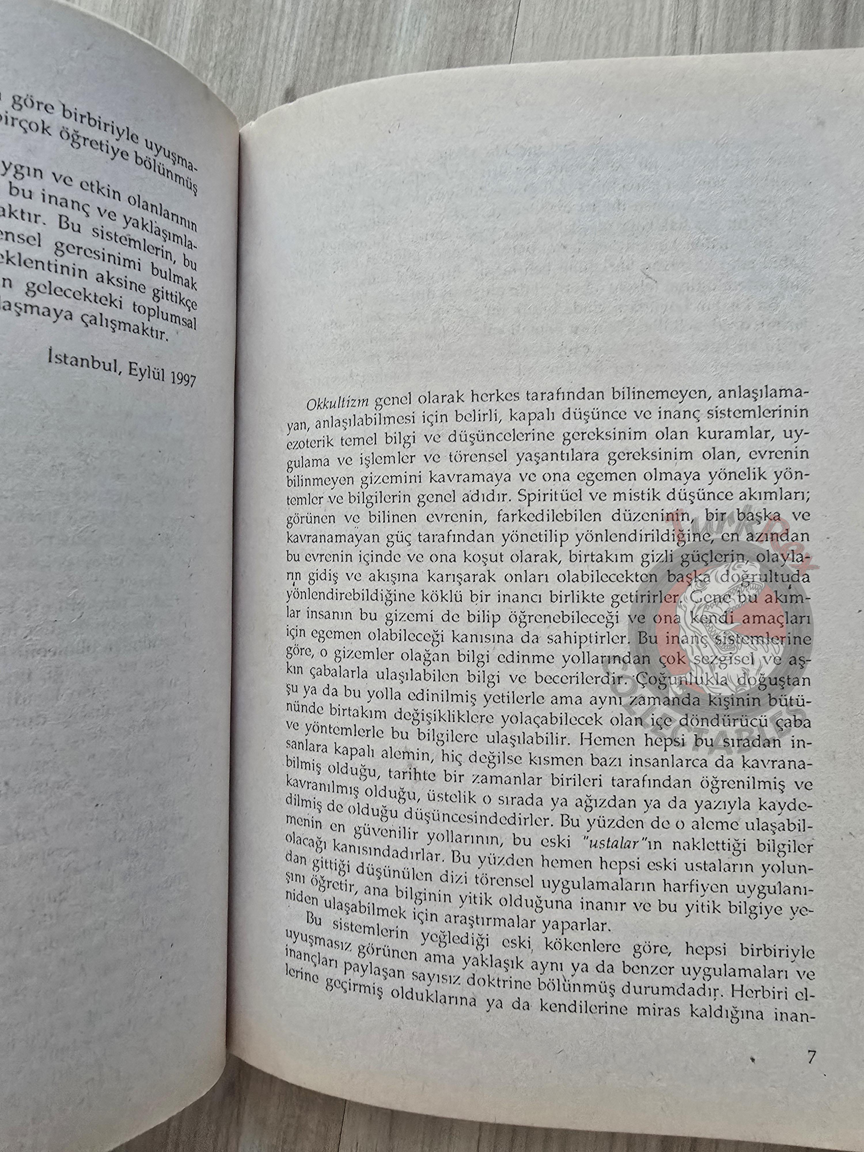 Occultism 1997 Turkish Book Turkey Esotericism Mysticism