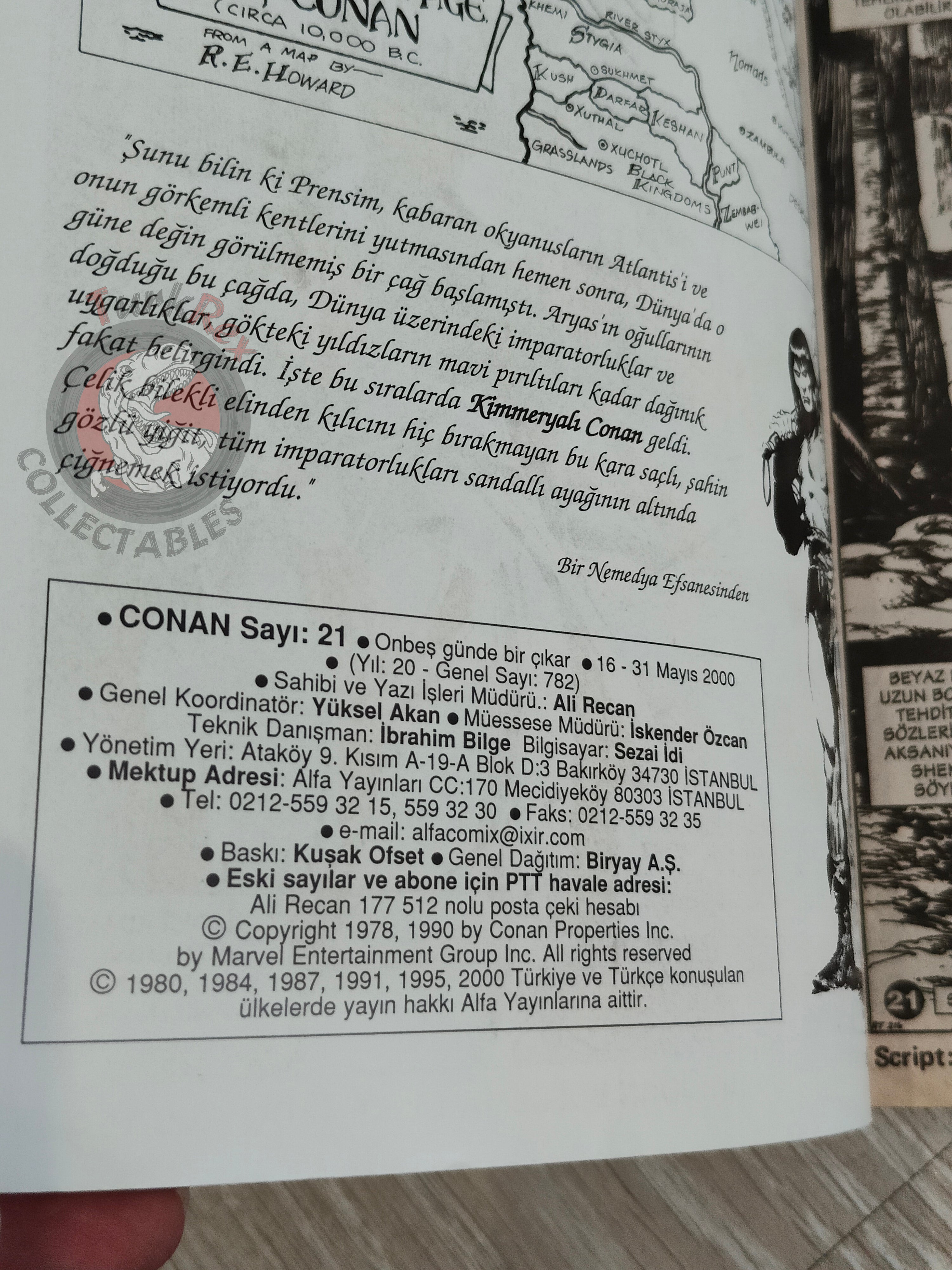 Conan #21 The Savage Sword of Conan #36 Turkish Comic Turkey