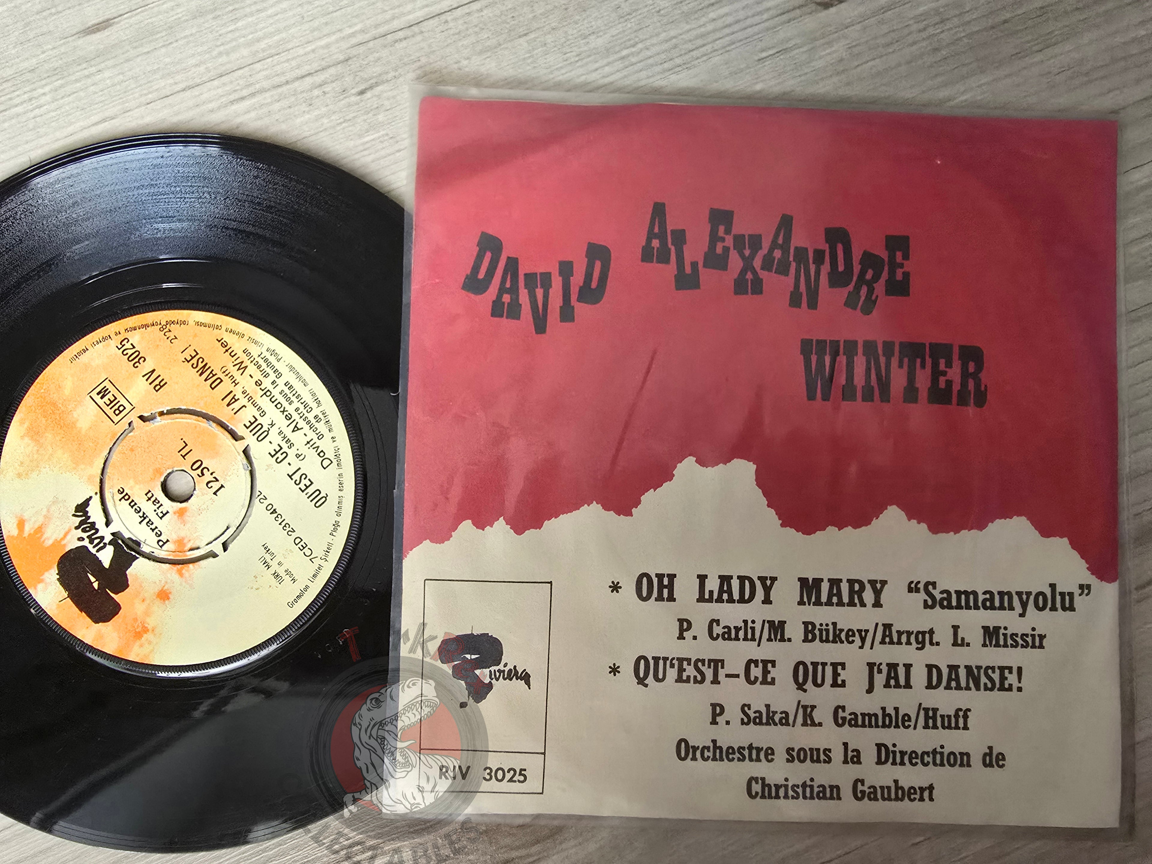 David Alexandre Winter – Oh Lady Mary 7" Turkish Pressing Vinyl Turkey Edition