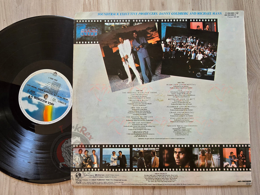 Miami Vice Soundtrack Turkish Pressing Vinyl Turkey Edition