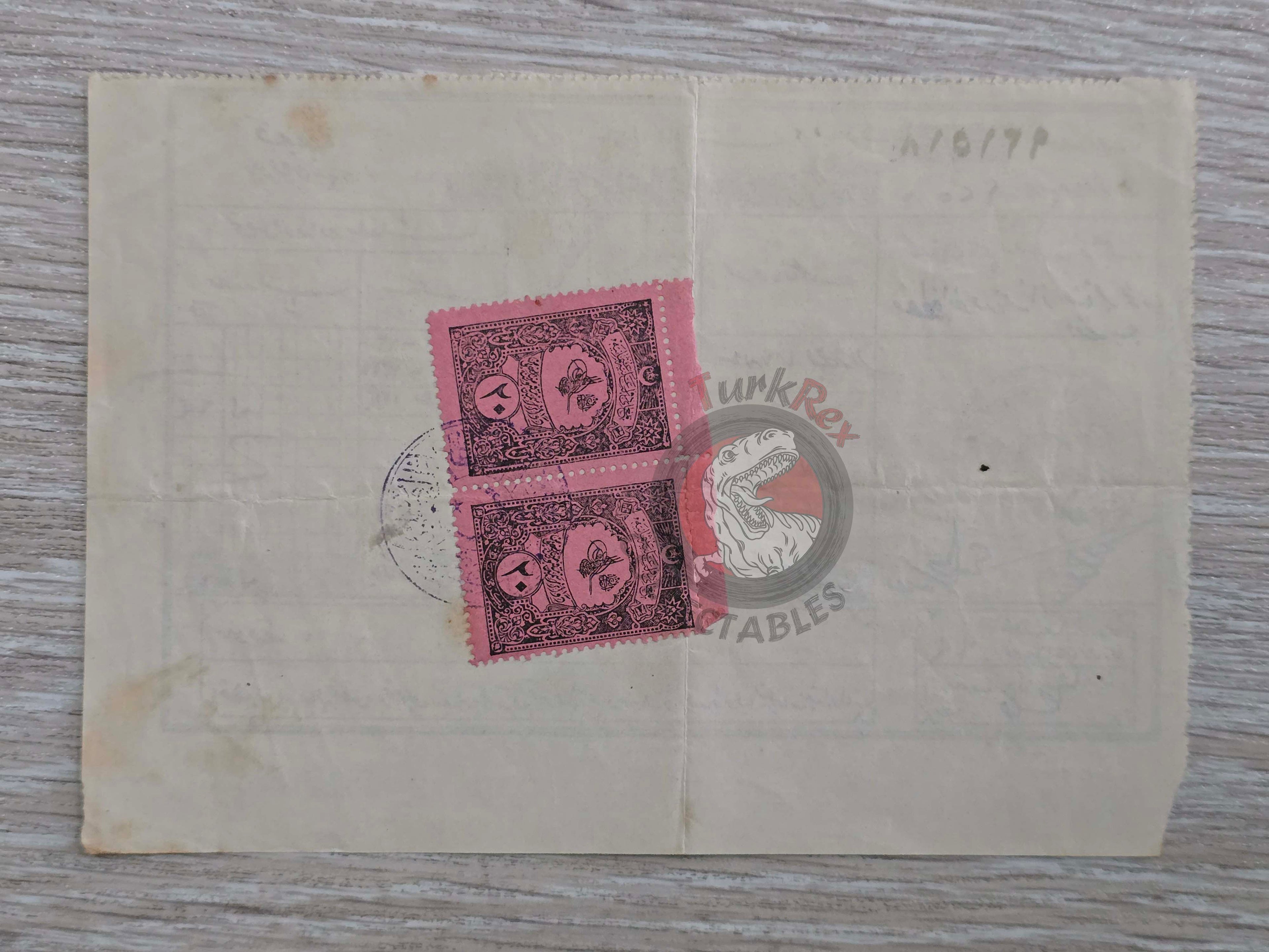 Ottoman Tax Document 1902 Istanbul Muslim Citizen