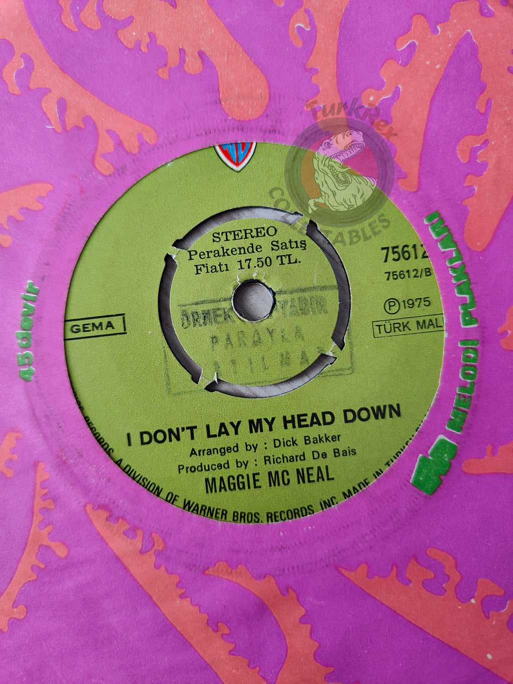 Maggie MacNeal – Nothing Else To Do 7" Promo Turkish Pressing Vinyl Turkey Edition