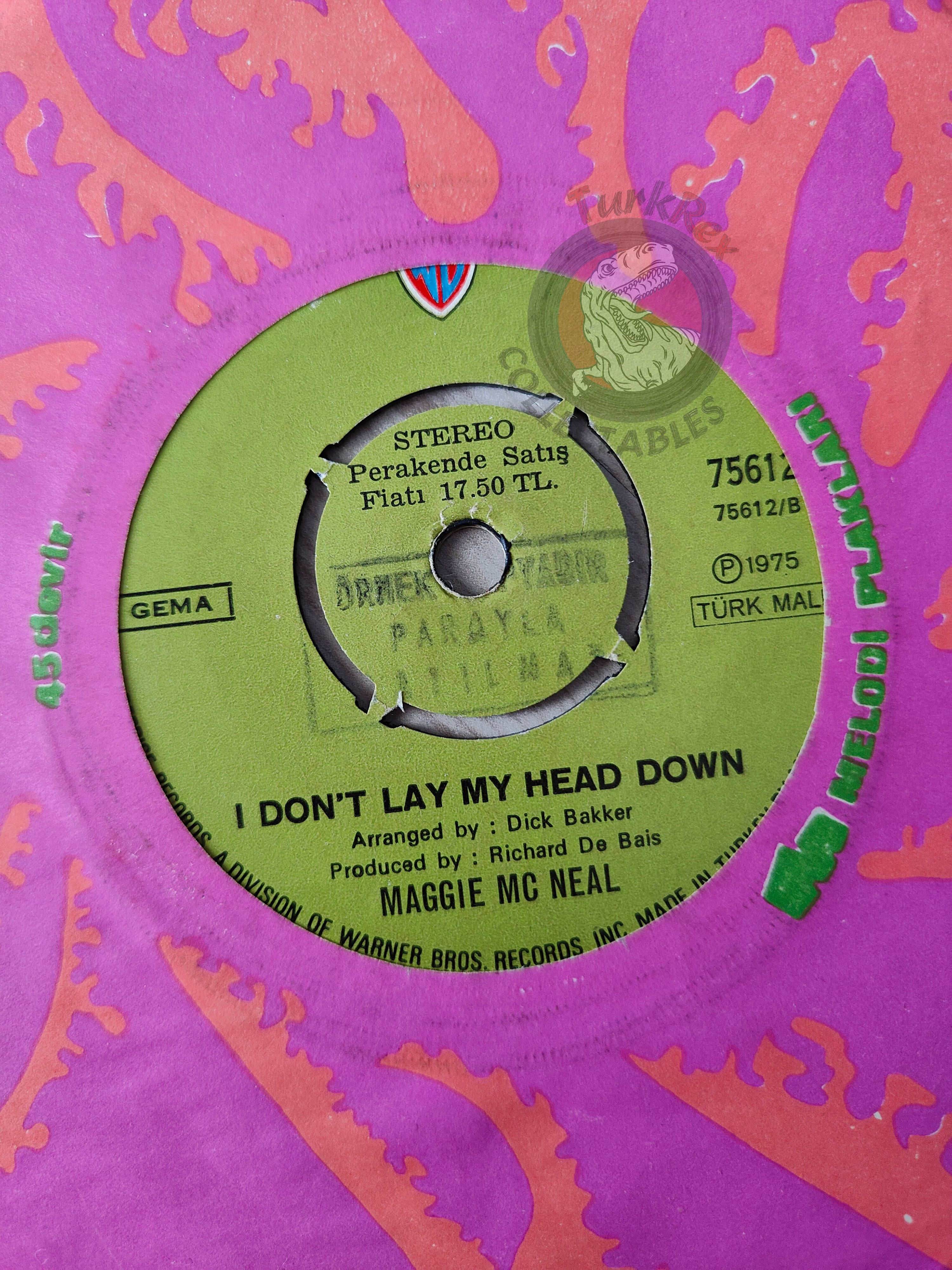 Maggie MacNeal – Nothing Else To Do 7" Promo Turkish Pressing Vinyl Turkey Edition