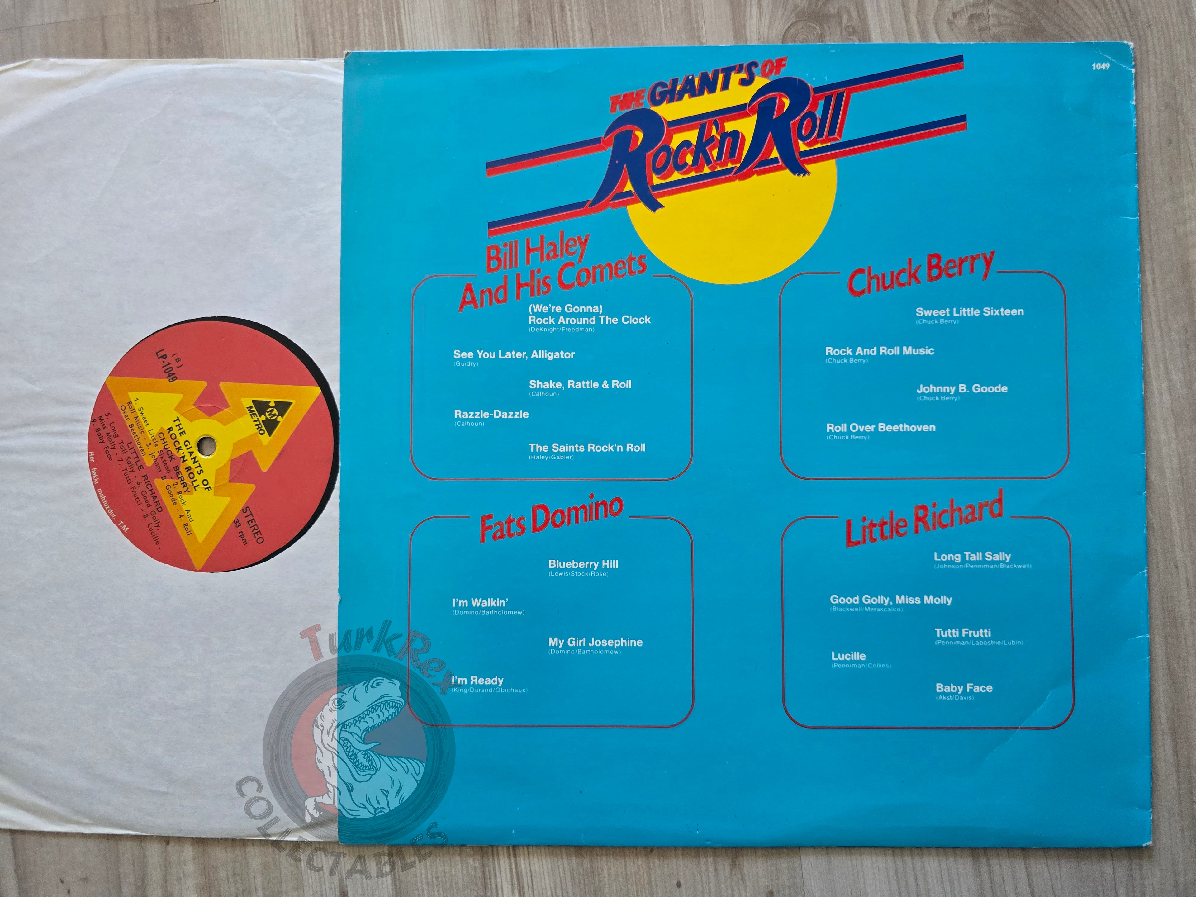 Various – The Giants Of Rock'n Roll Turkish Pressing Vinyl Turkey Edition