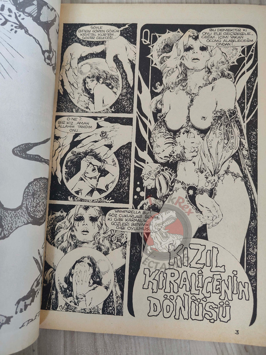 Vampirella #27 1977 Turkish Comic Turkey Warren cover #60 Space 1999 Planet Of The Apes