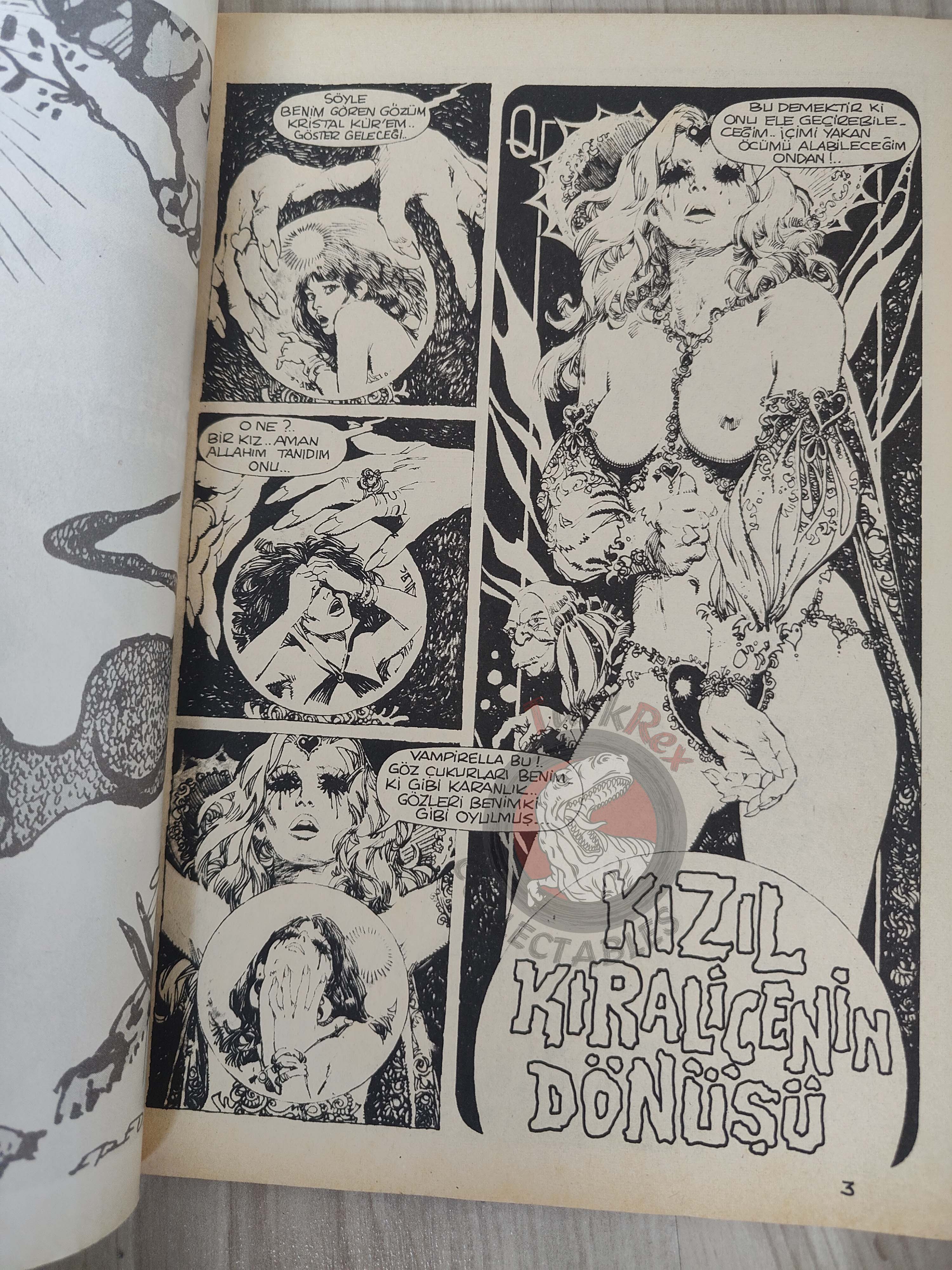 Vampirella #27 1977 Turkish Comic Turkey Warren cover #60 Space 1999 Planet Of The Apes
