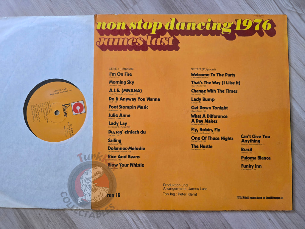 James Last – Non Stop Dancing 1976 Turkish Pressing Vinyl Turkey Edition