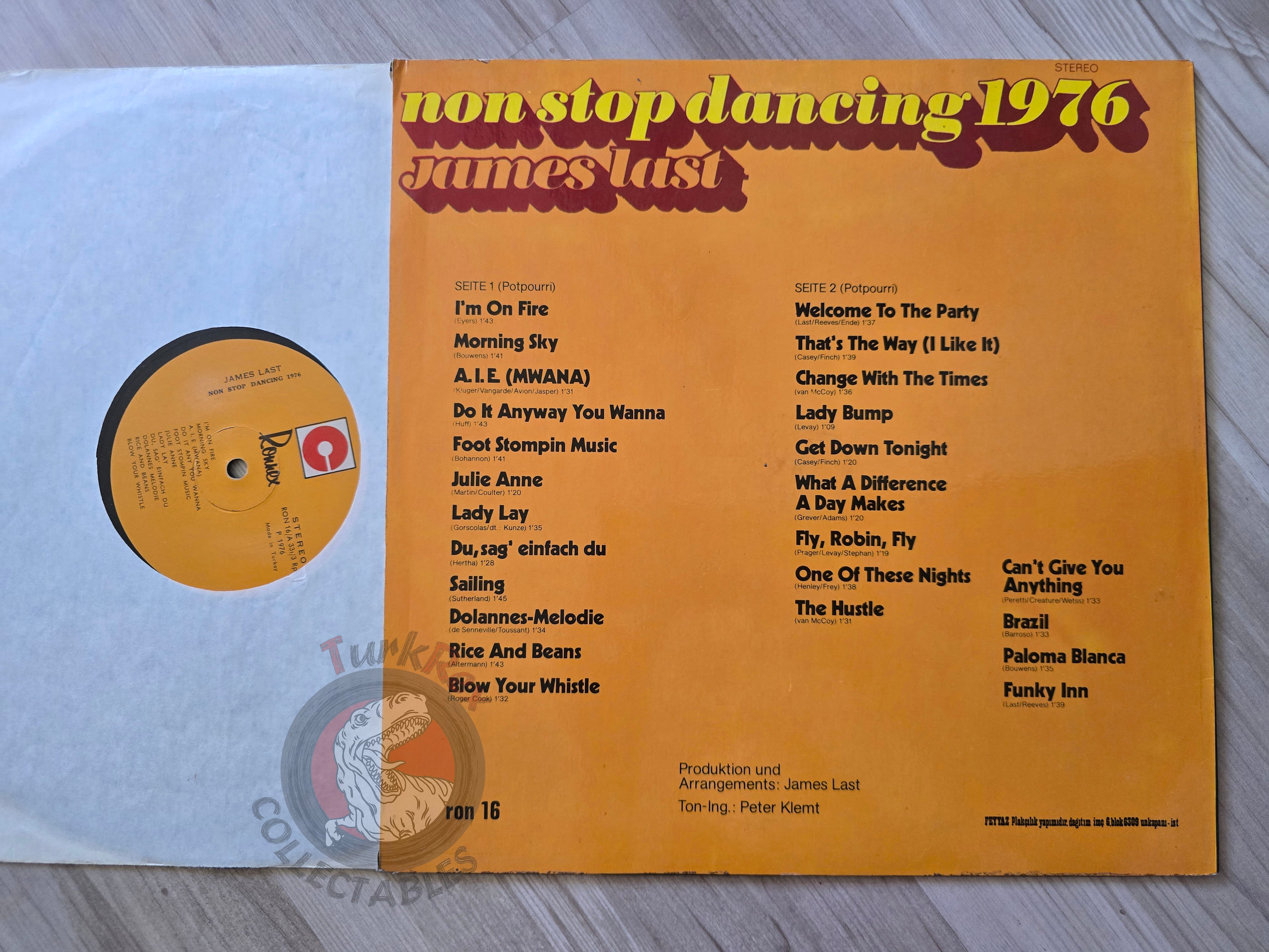James Last – Non Stop Dancing 1976 Turkish Pressing Vinyl Turkey Edition