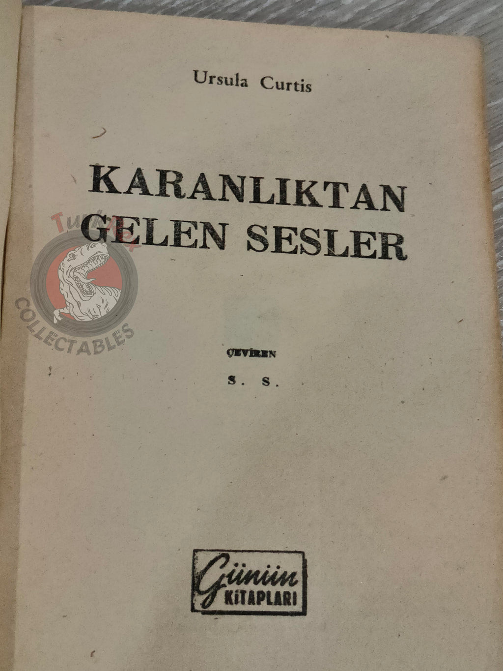 Ursula Curtiss – Voice Out of Darkness 1959 1st Turkish Book Turkey