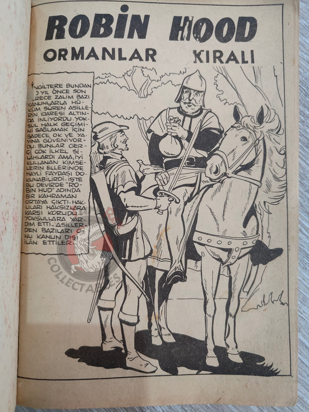 Robin Hood 1962 Turkish Comic Turkey Classics Illustrated