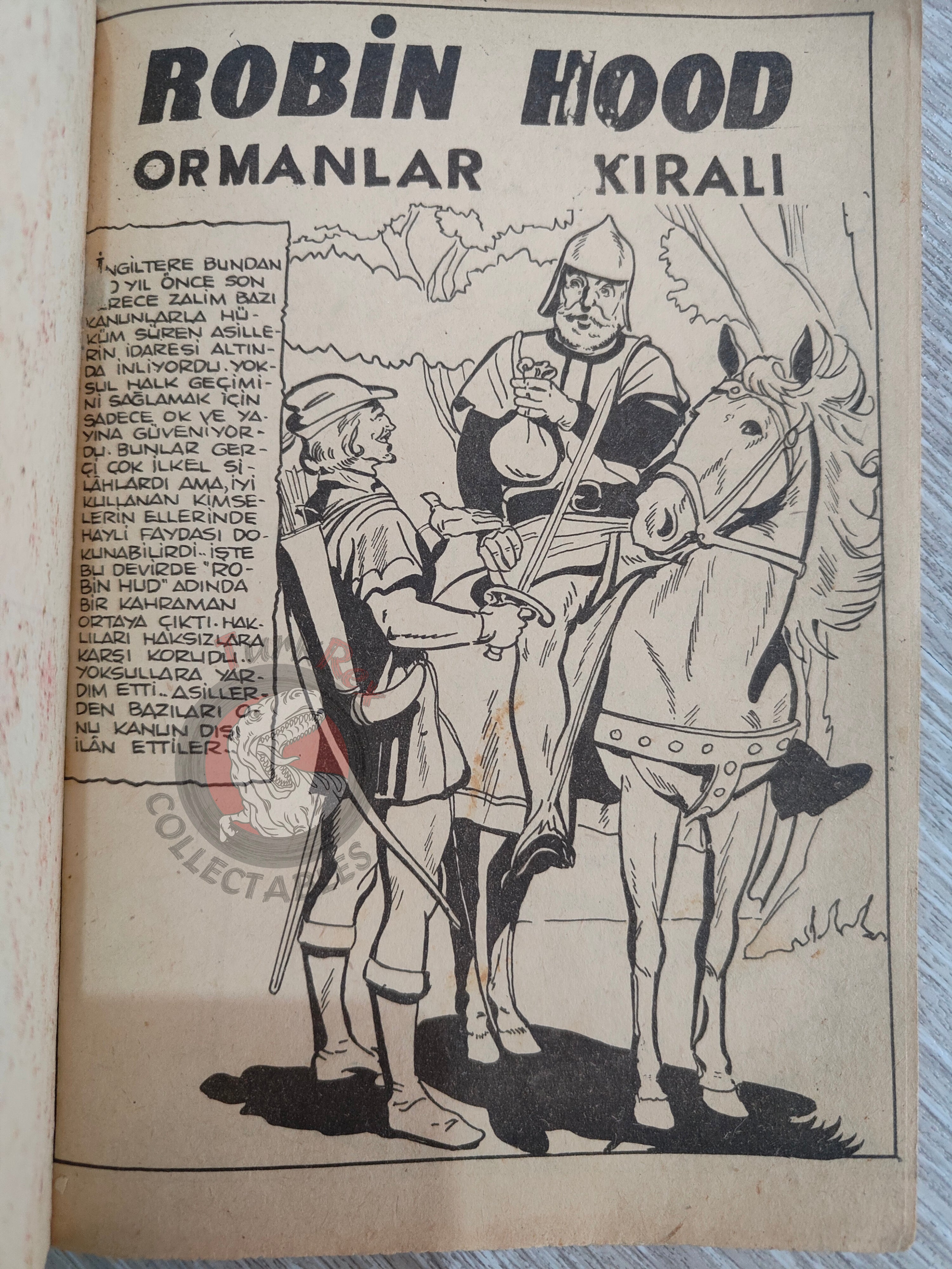 Robin Hood 1962 Turkish Comic Turkey Classics Illustrated