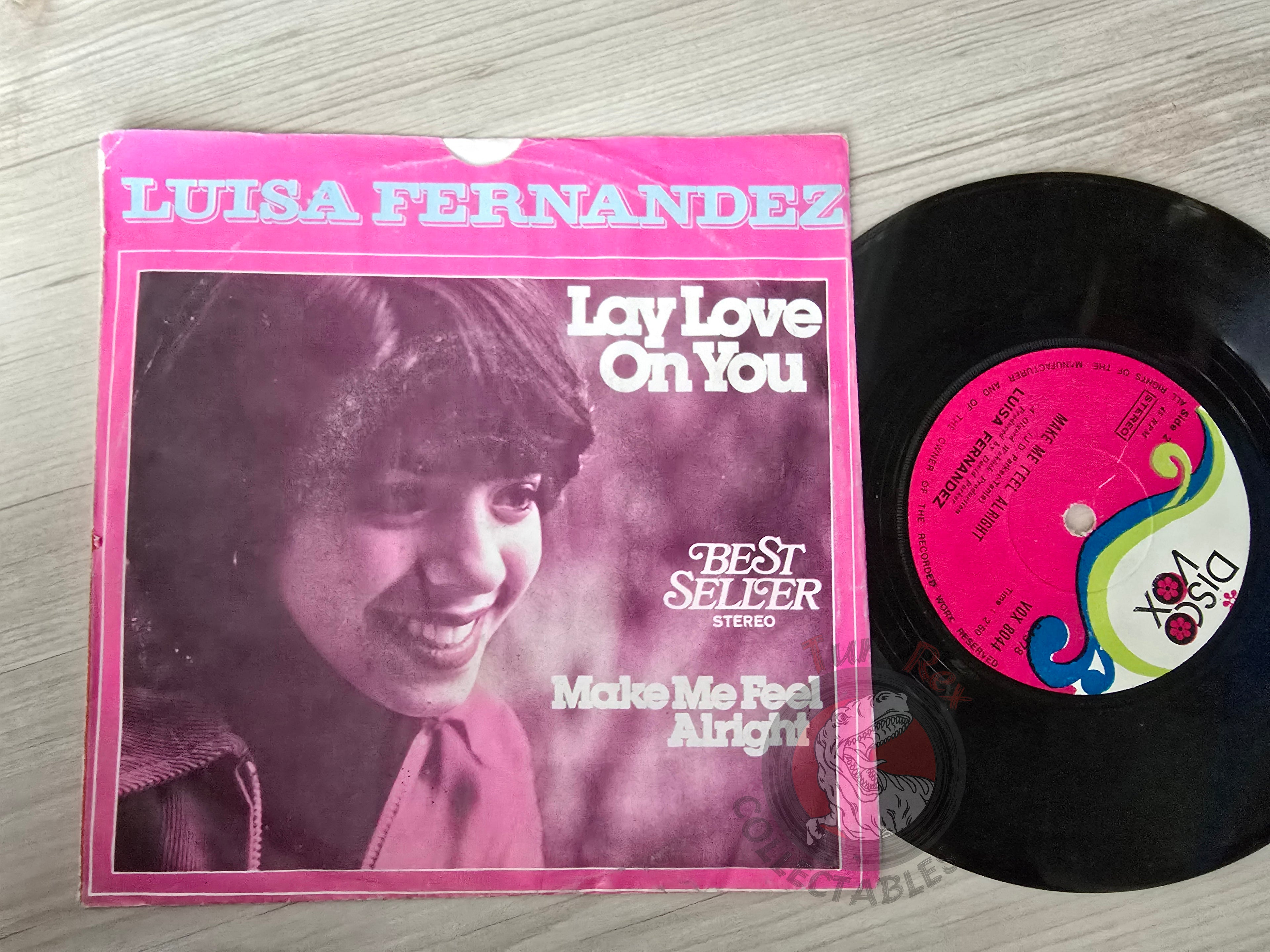 Luisa Fernandez – Lay Love On You 7" Turkish Pressing Vinyl Turkey Edition Disco Vox