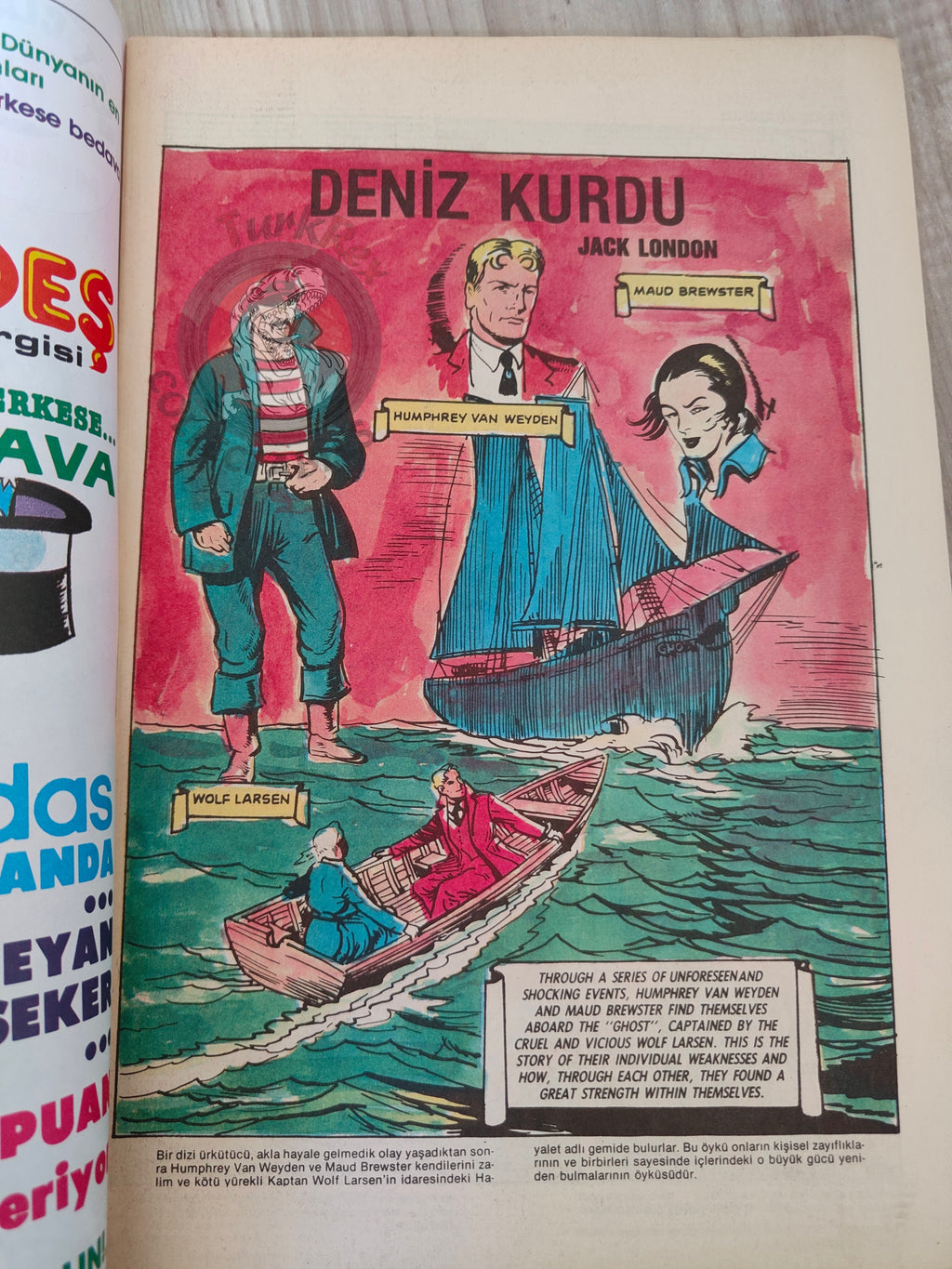 The Sea Wolf – Jack London Turkish Comic Turkey Classics Illustrated