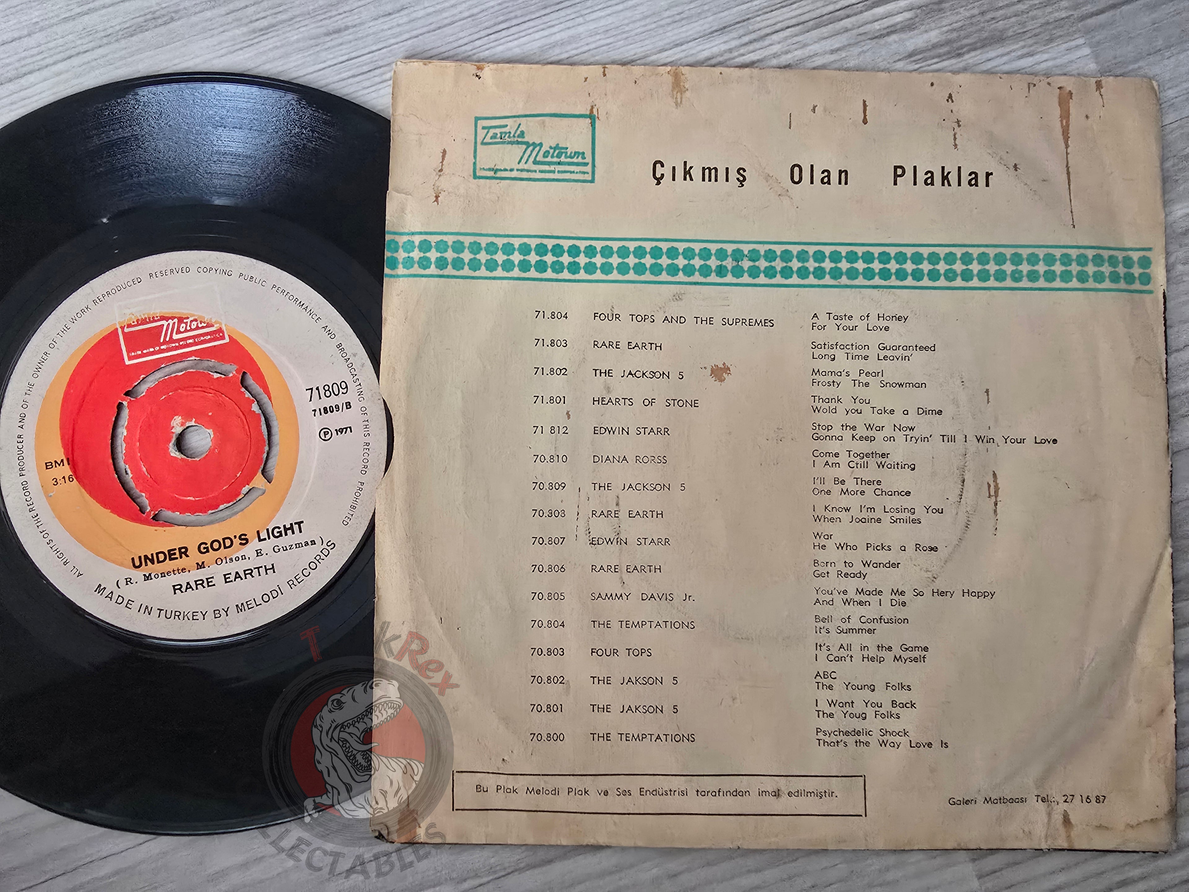 The Rare Earth – Hey Big Brother 7" Promo Turkish Pressing Vinyl Turkey Edition