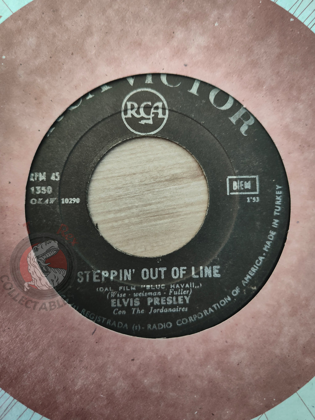 Elvis Presley Con The Jordanaires – Kiss Me Quick 7" Turkish Pressing Vinyl Turkey Edition 2