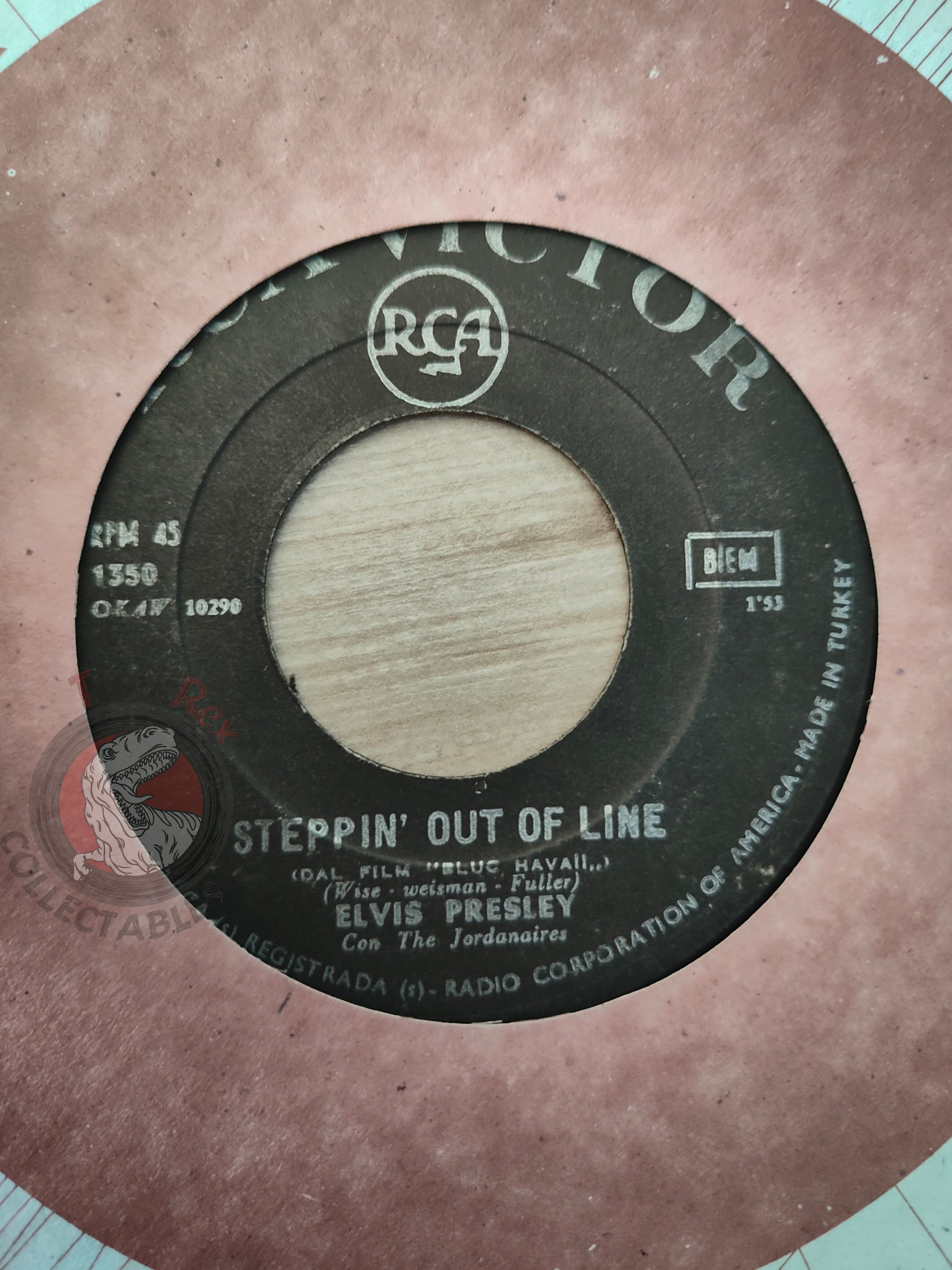 Elvis Presley Con The Jordanaires – Kiss Me Quick 7" Turkish Pressing Vinyl Turkey Edition 2