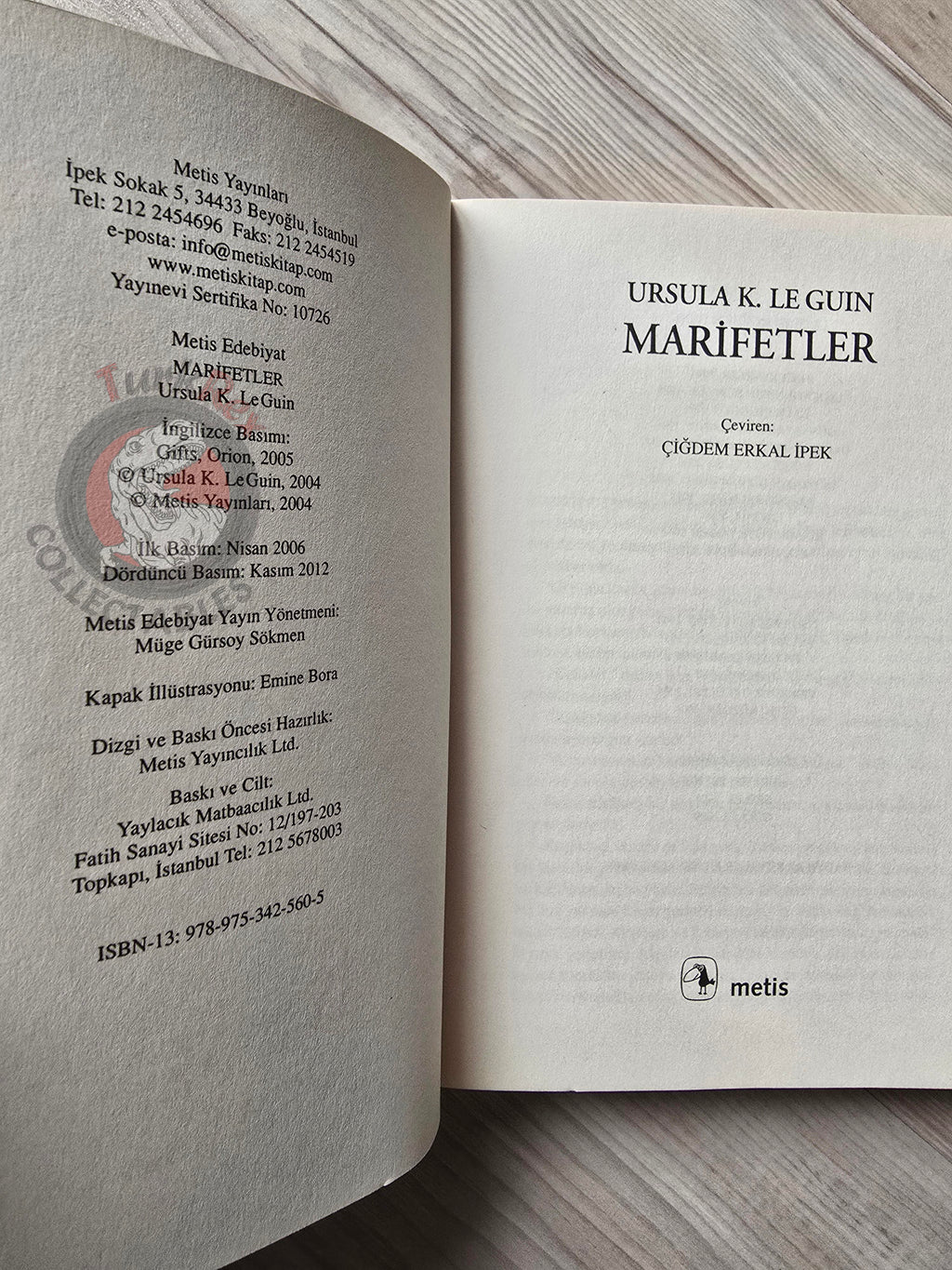 Ursula K. Le Guin – Gifts 2012 Turkish Book Turkey